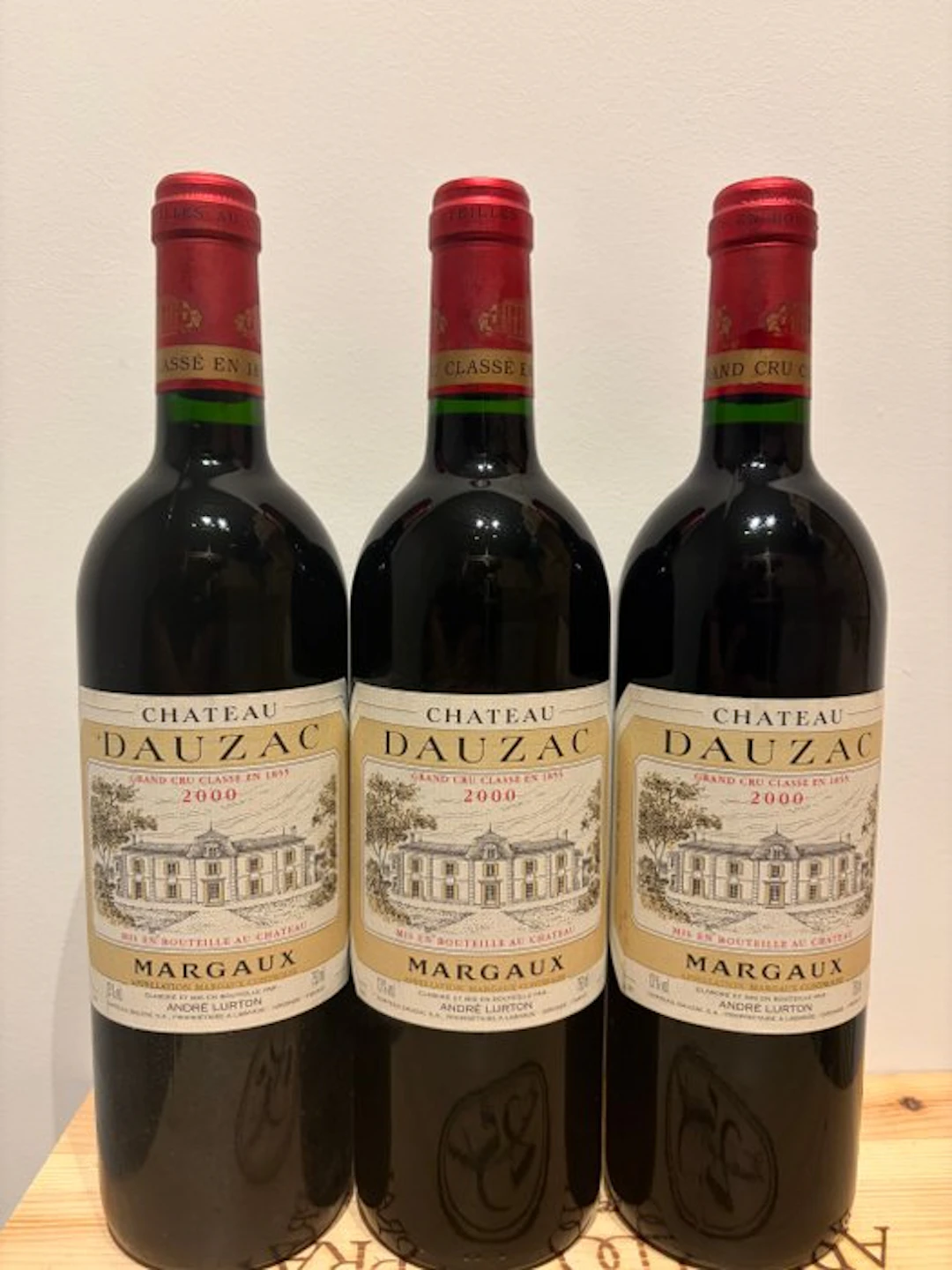 2000 Chateau Dauzac - Margaux 5ème Grand Cru Classé - 3 Bottles (0.75L)