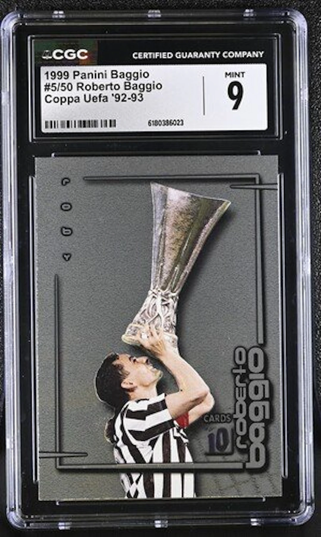 1999 Panini Roberto Baggio #5/50 - Panini Baggio Le...