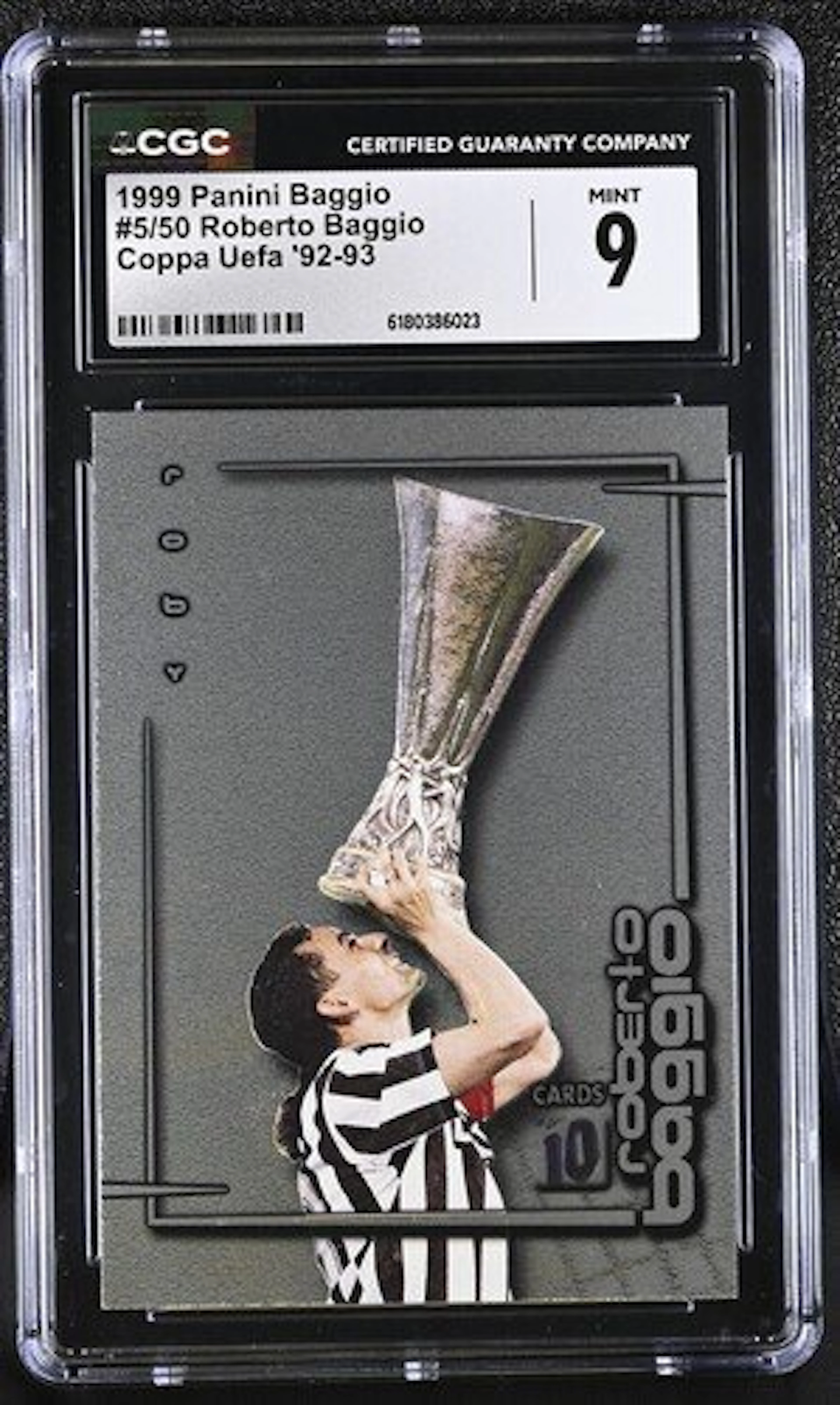 1999 Panini Roberto Baggio #5/50 - Panini Baggio Le...