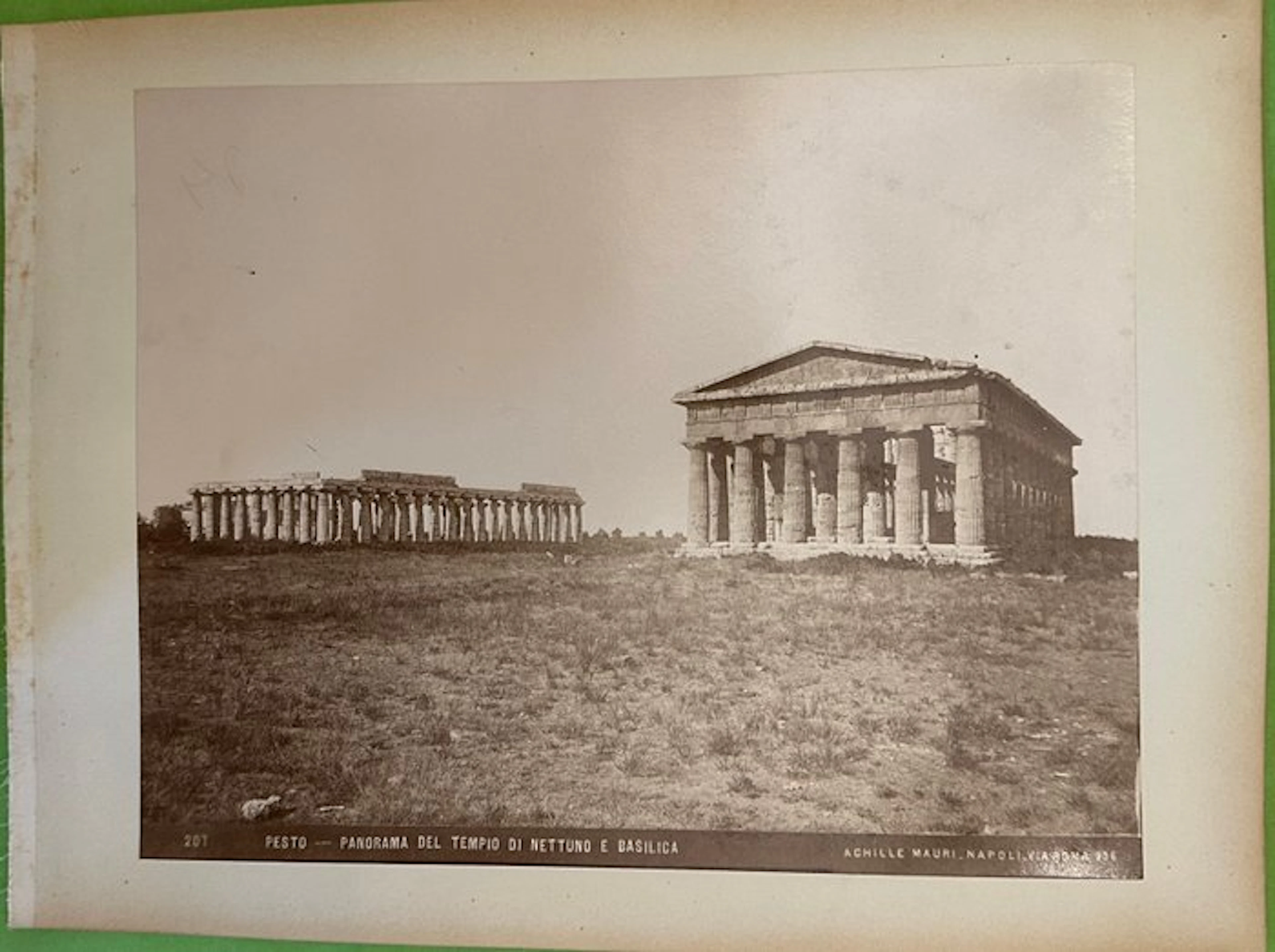 Achille Mauri - Pesto - Paestum Fotografia antica dell’800