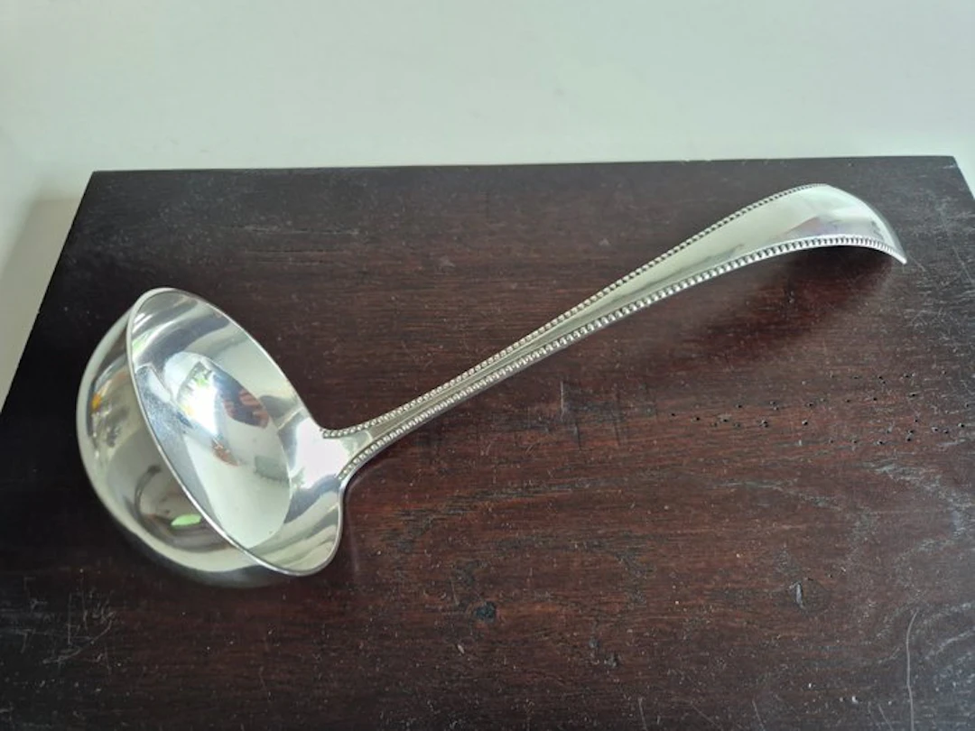 Adrianus Kuijlenburg Pz - Soup ladle - .835 silver - Heavy quality, from 1887