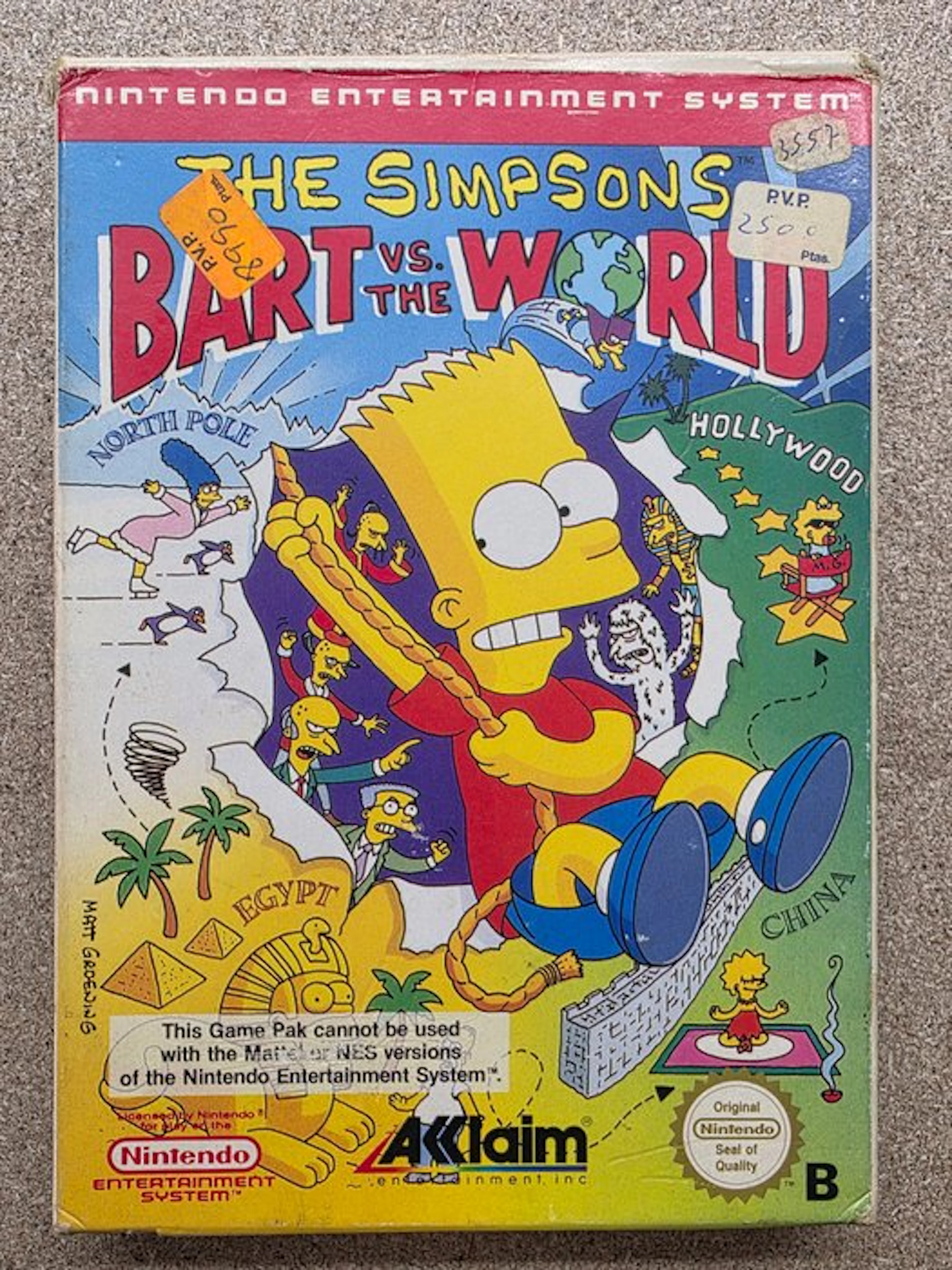 Nintendo - Nes - "The Simpsons Bart VS