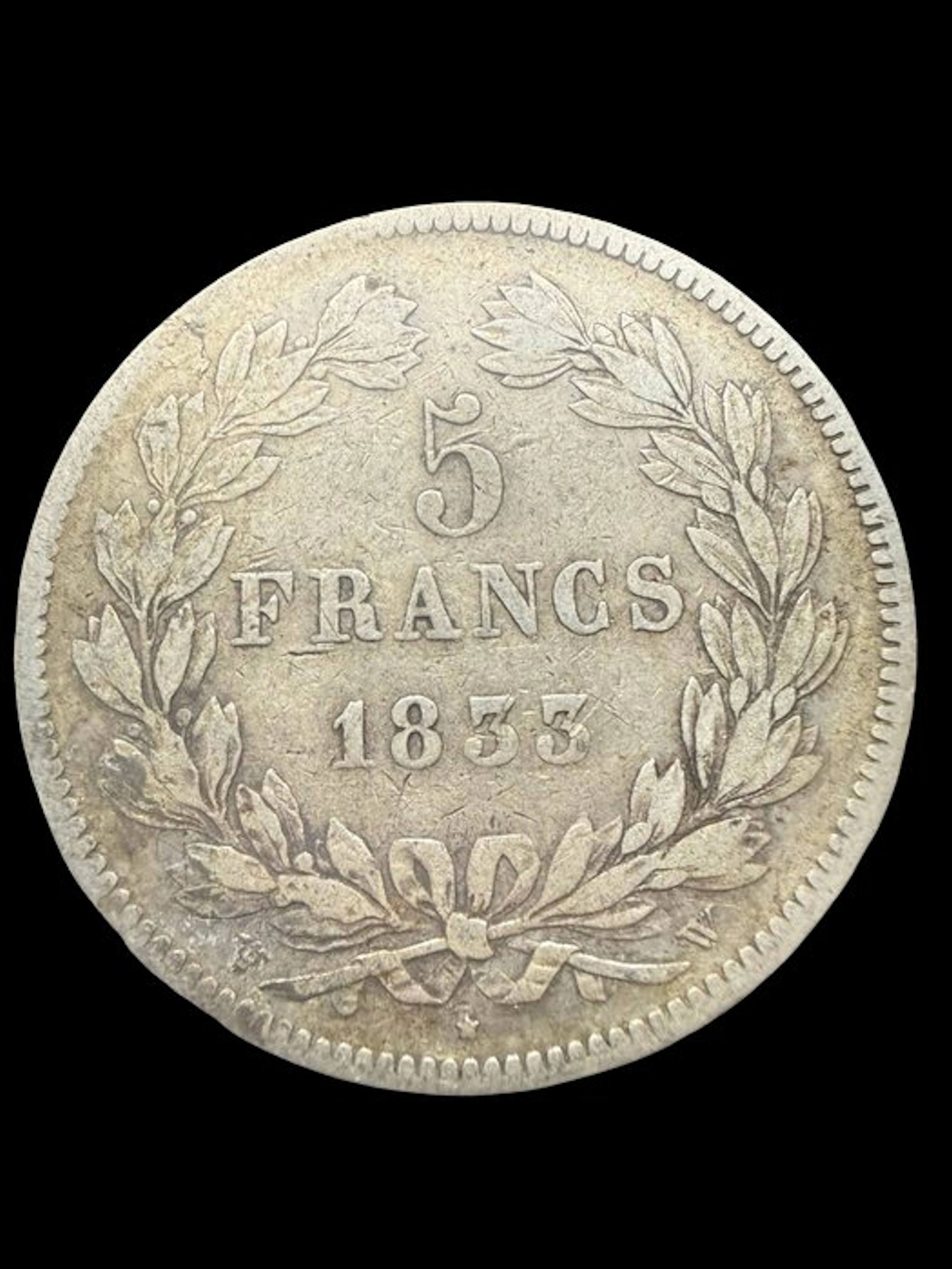 France. Louis Philippe I. 5 Francs 1833-W, Lille (No reserve price)