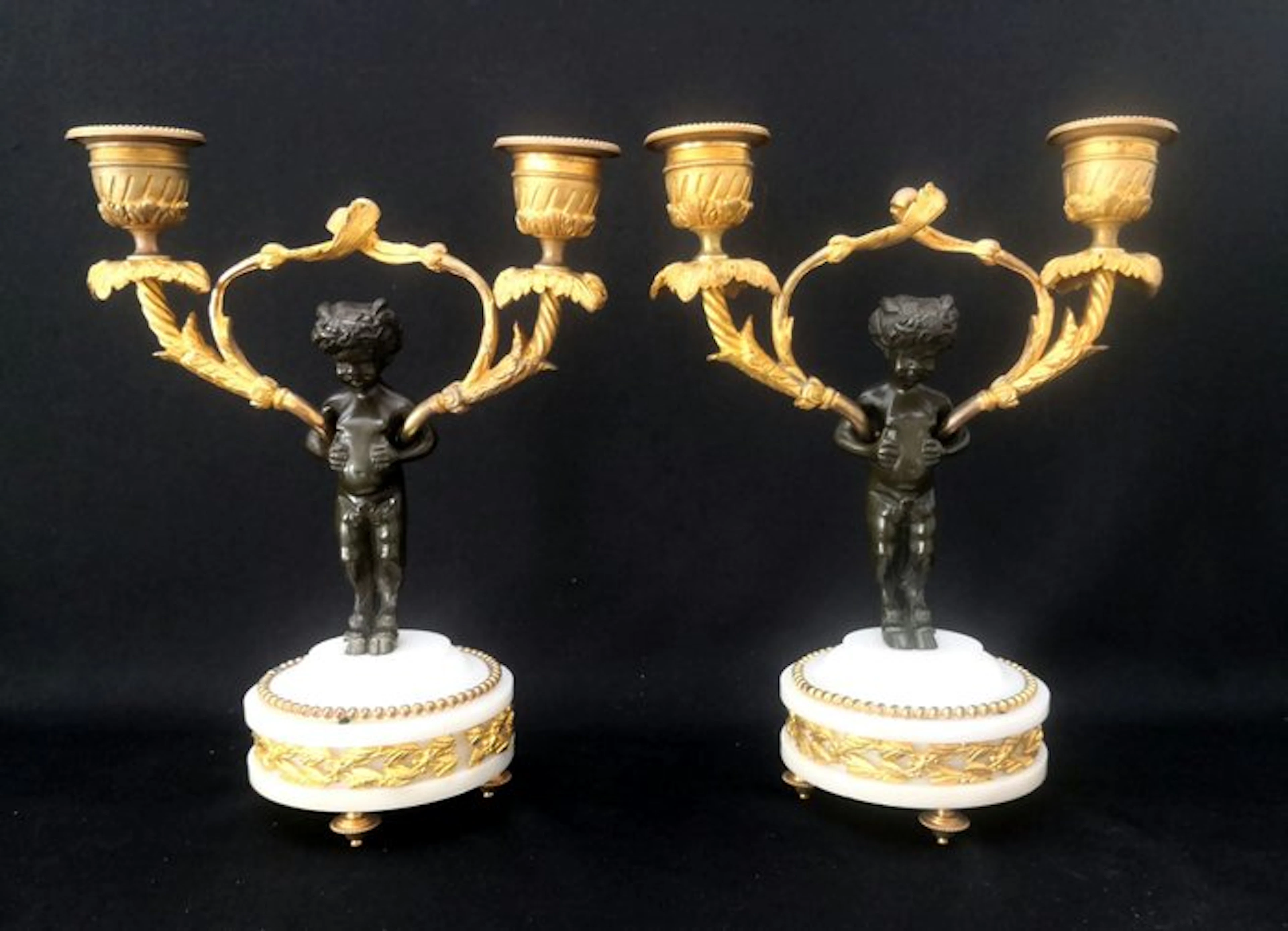 Candlestick (2) - NAPOLEON III - Pair of Candelabra /...