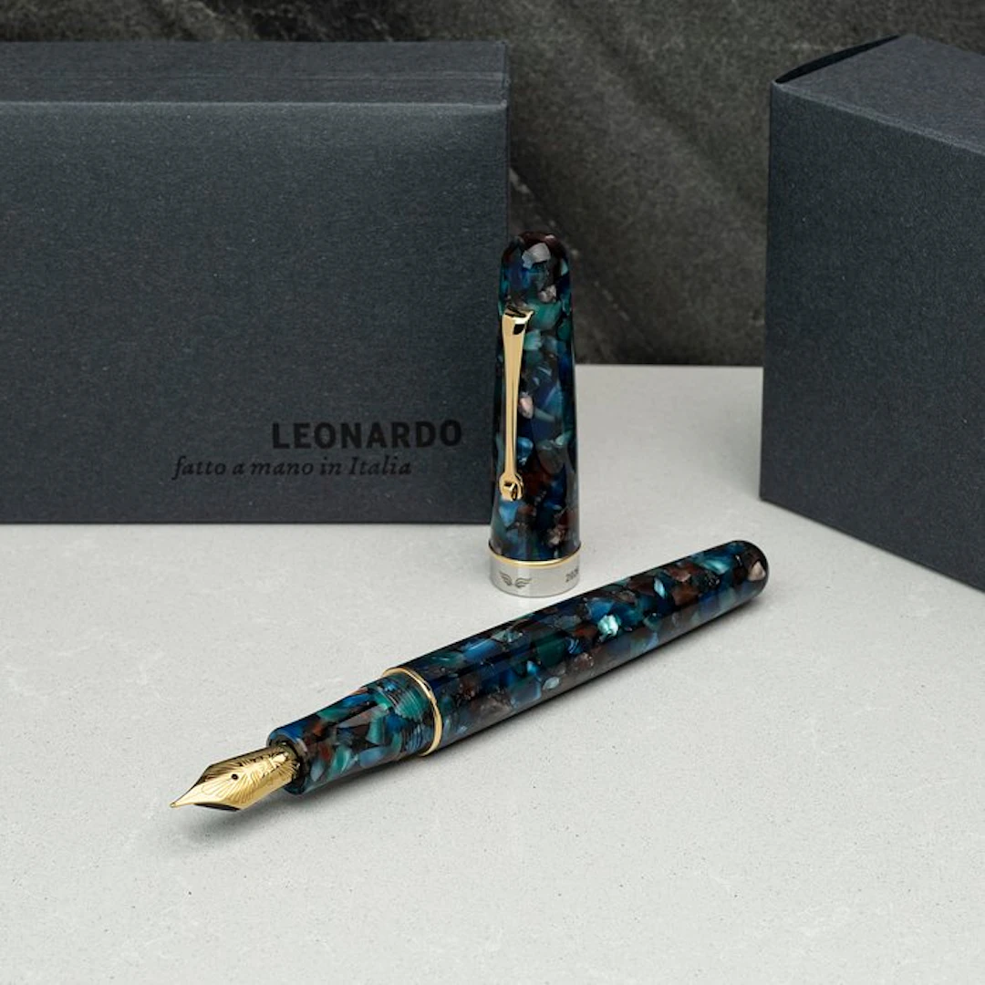 Leonardo Officina Italiana - Virtuosa Murano gold trim - Fountain pen
