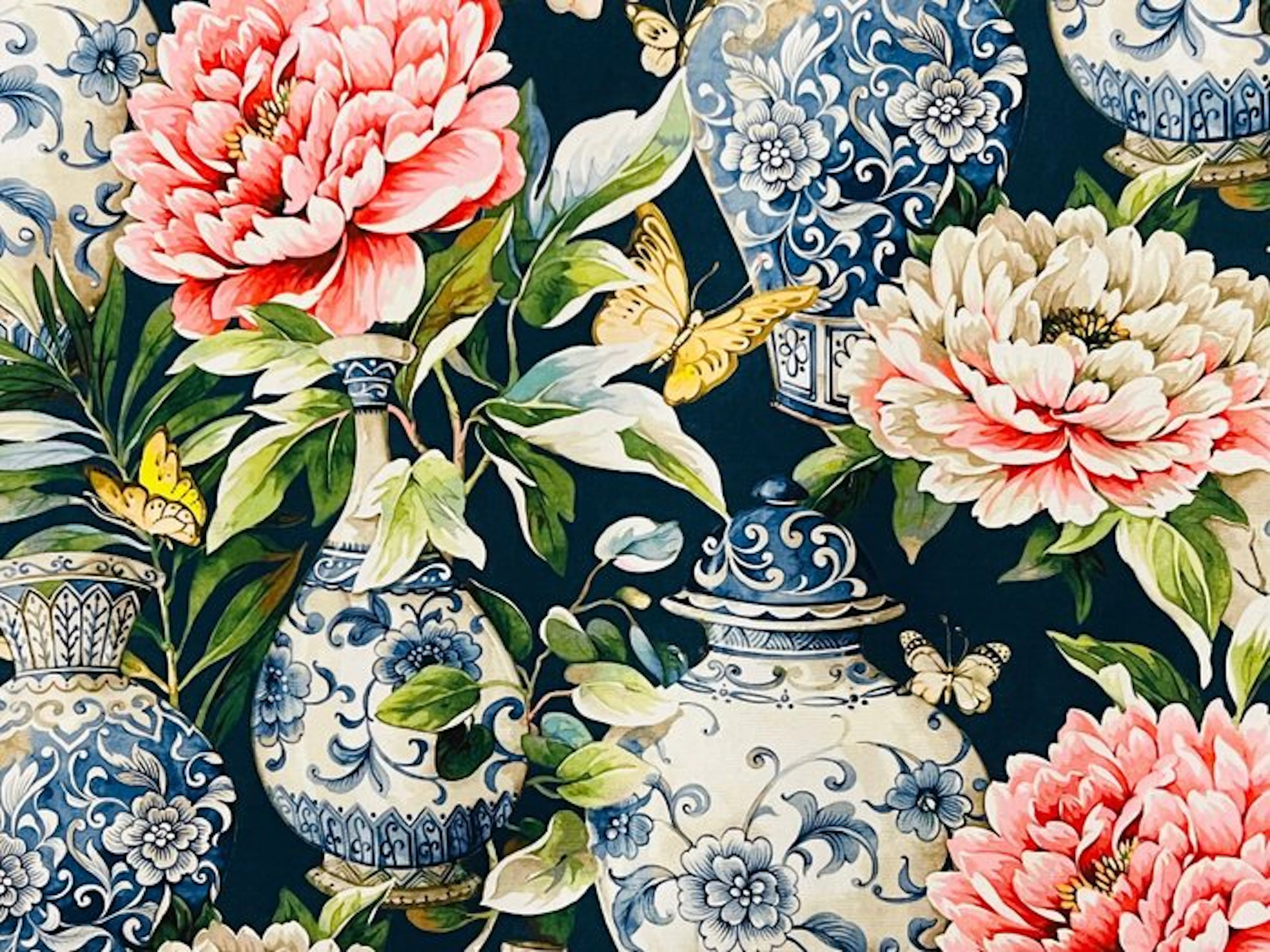No reserve price!!! Cotton fabric - A timeless elegance...