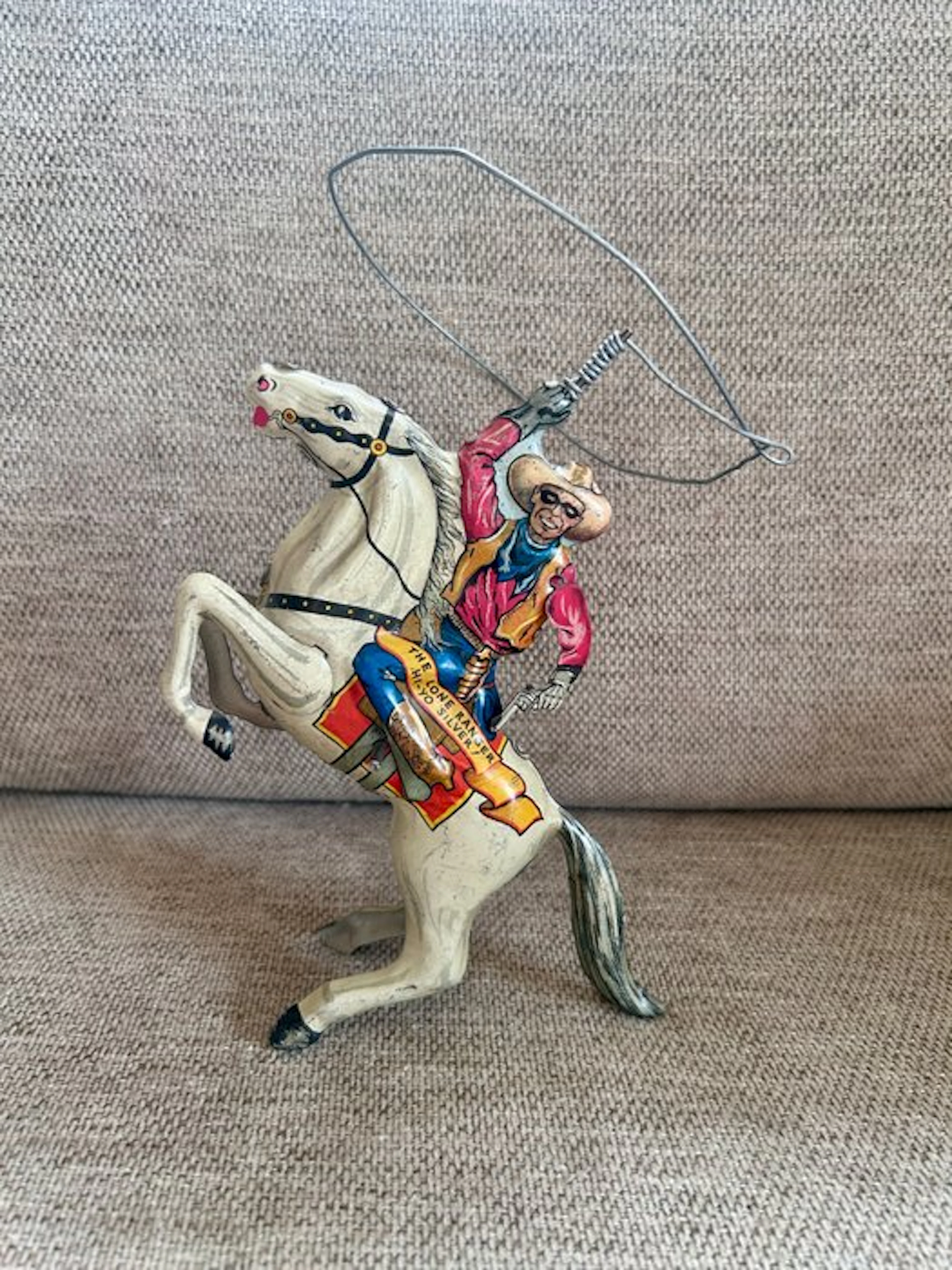 Marx - Hi-Yo Silver The Lone Ranger - Wind-up tin toy...