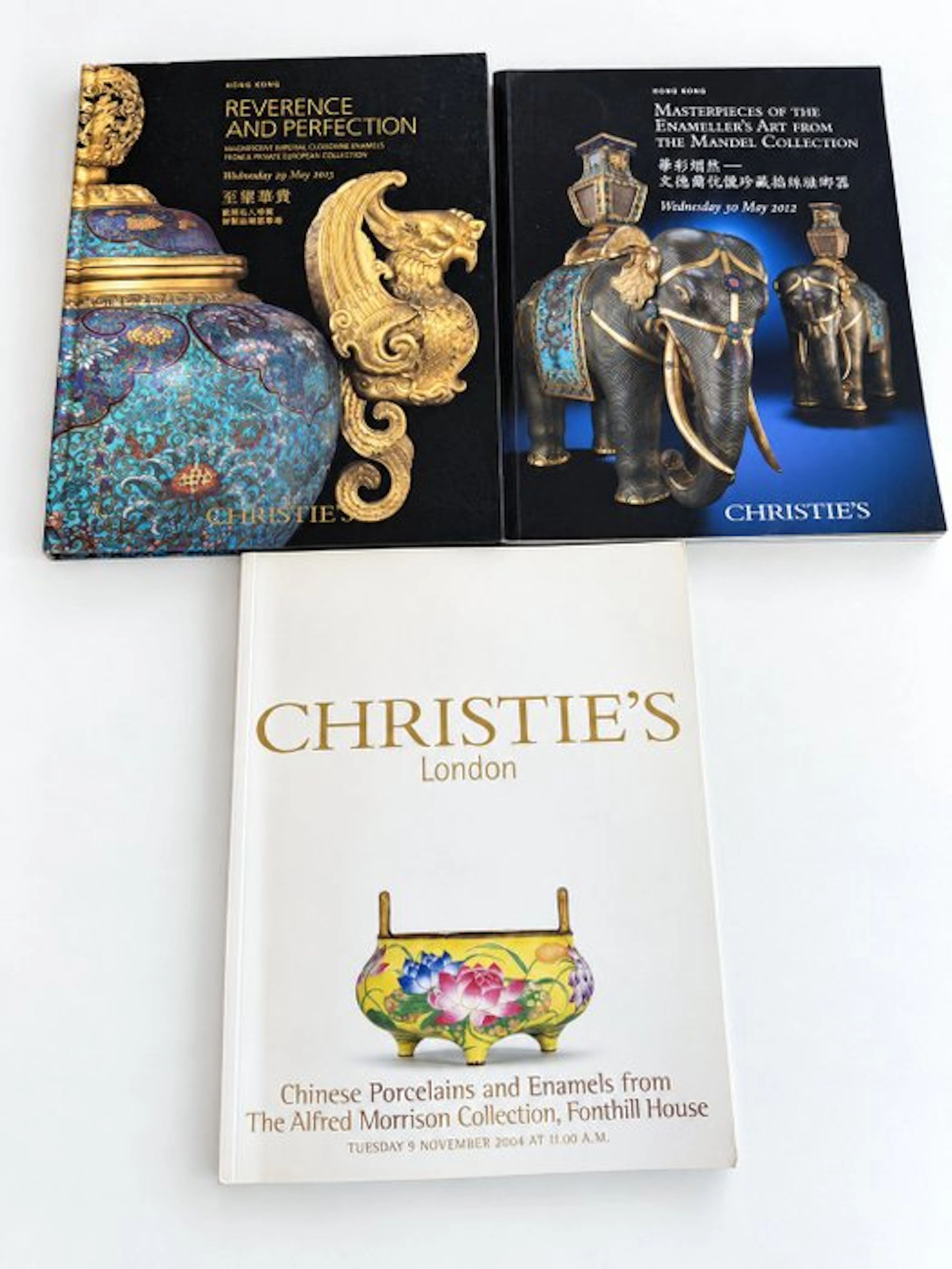 3 Christie's auction catalogues on Chinese enamel - 2004-2013