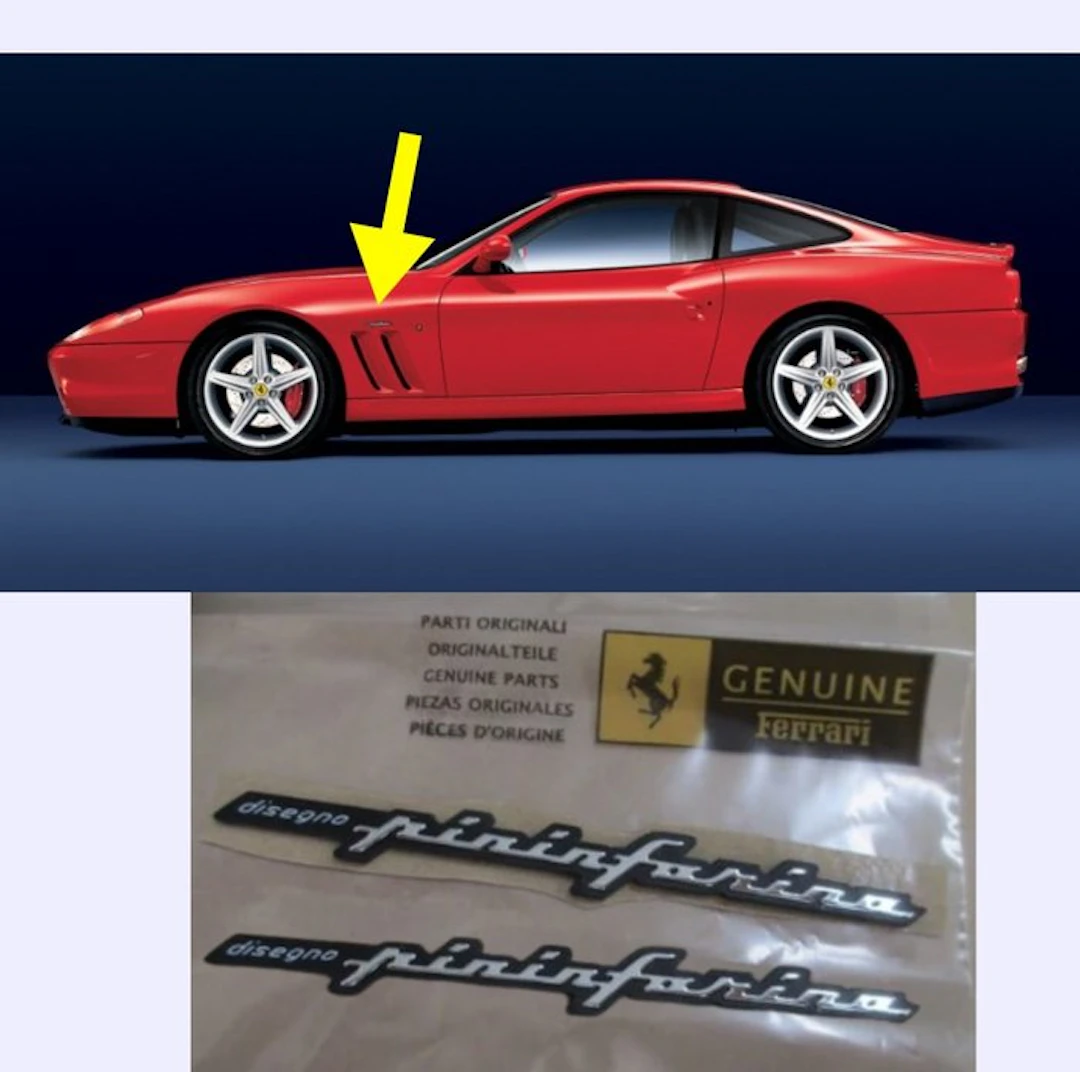 Ferrari Pininfarina Original Design Badges (set of 2)...