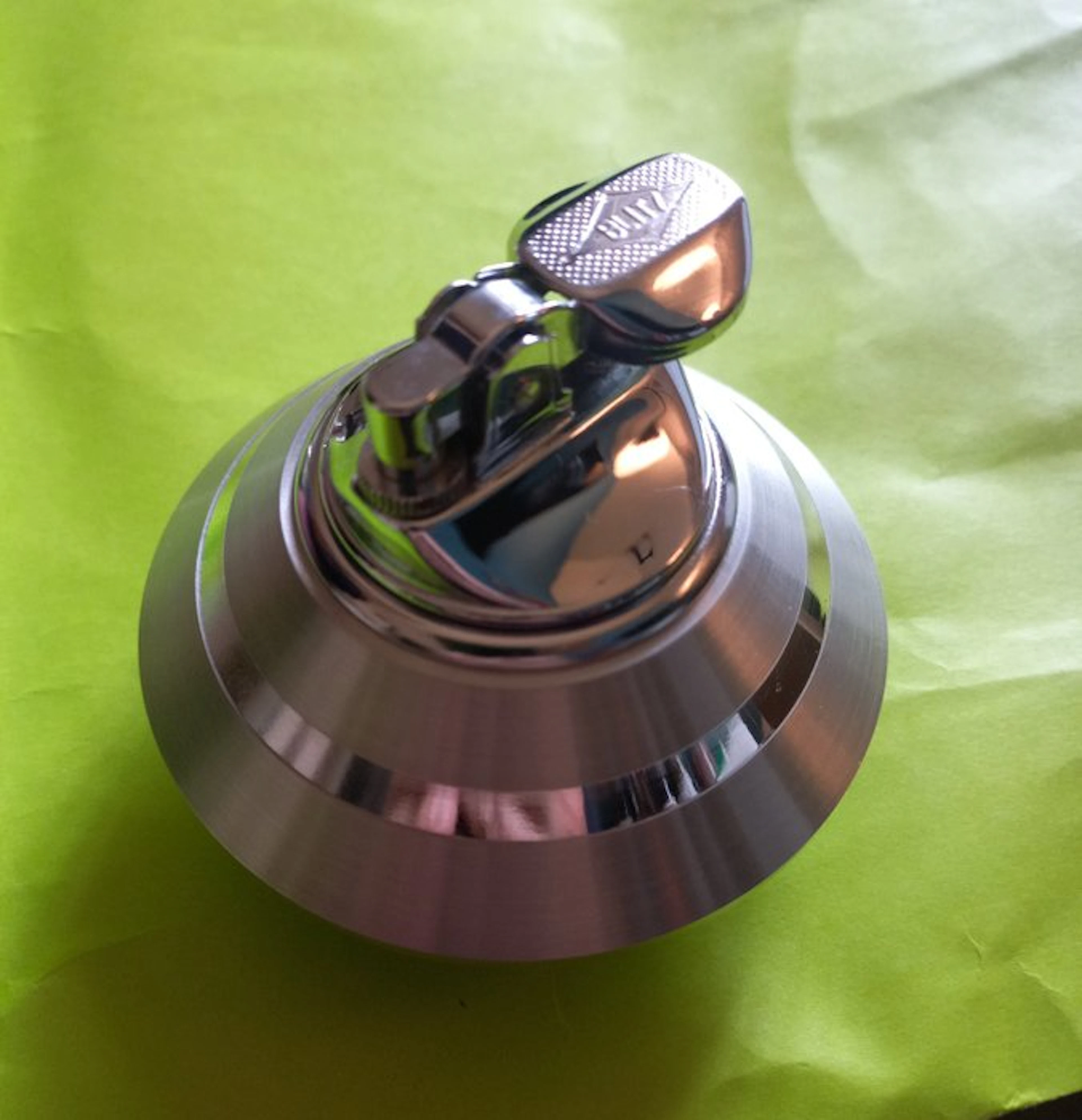 Blitz - Table lighter - Steel (stainless), Chrome