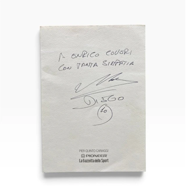 Diego Maradona - Menu Card