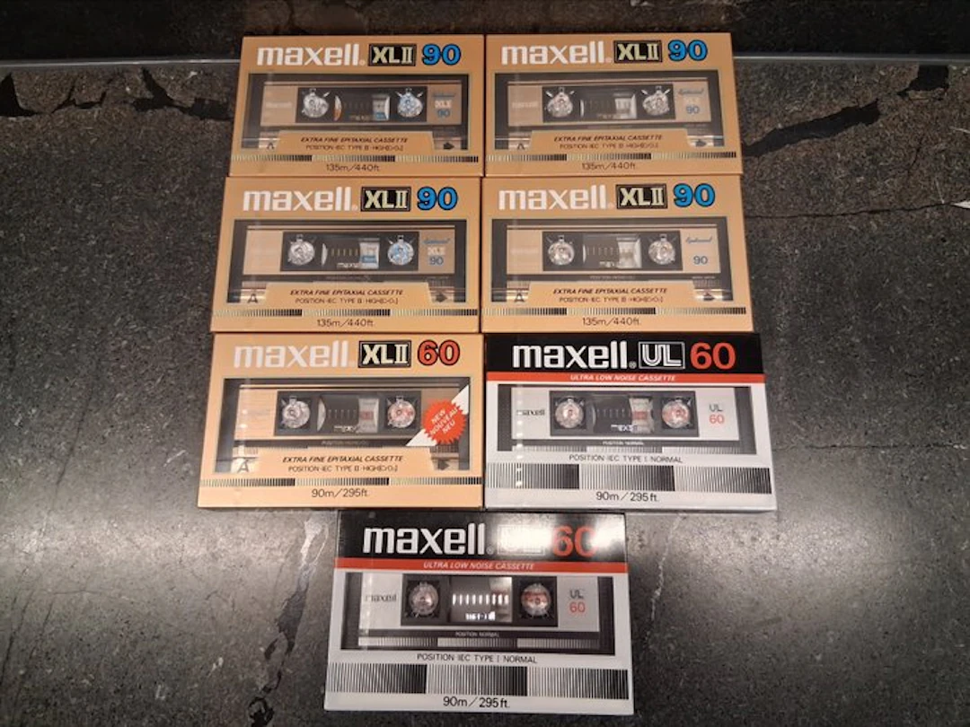 Maxell - XLII 90 - XLII 60 - UL 60 Blank audio cassette - Multiple models