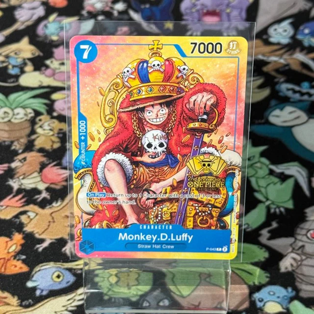 Bandai - 1 Card - One Piece - Monkey D. Luffy P-043 Full art, Promo card