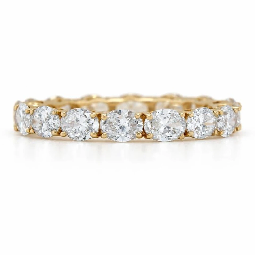 No reserve price - Ring - 14 kt. Yellow gold - 2.86ct. tw. Diamond (Lab-grown)