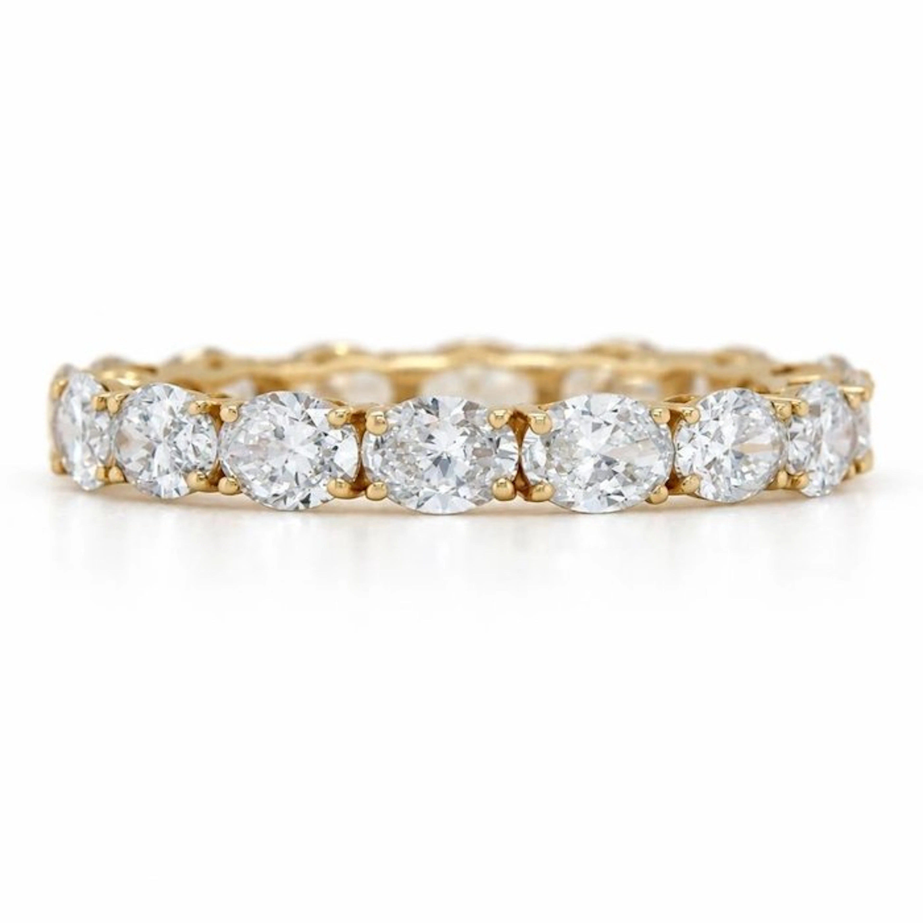 No reserve price - Ring - 14 kt. Yellow gold - 2.86ct. tw. Diamond (Lab-grown)