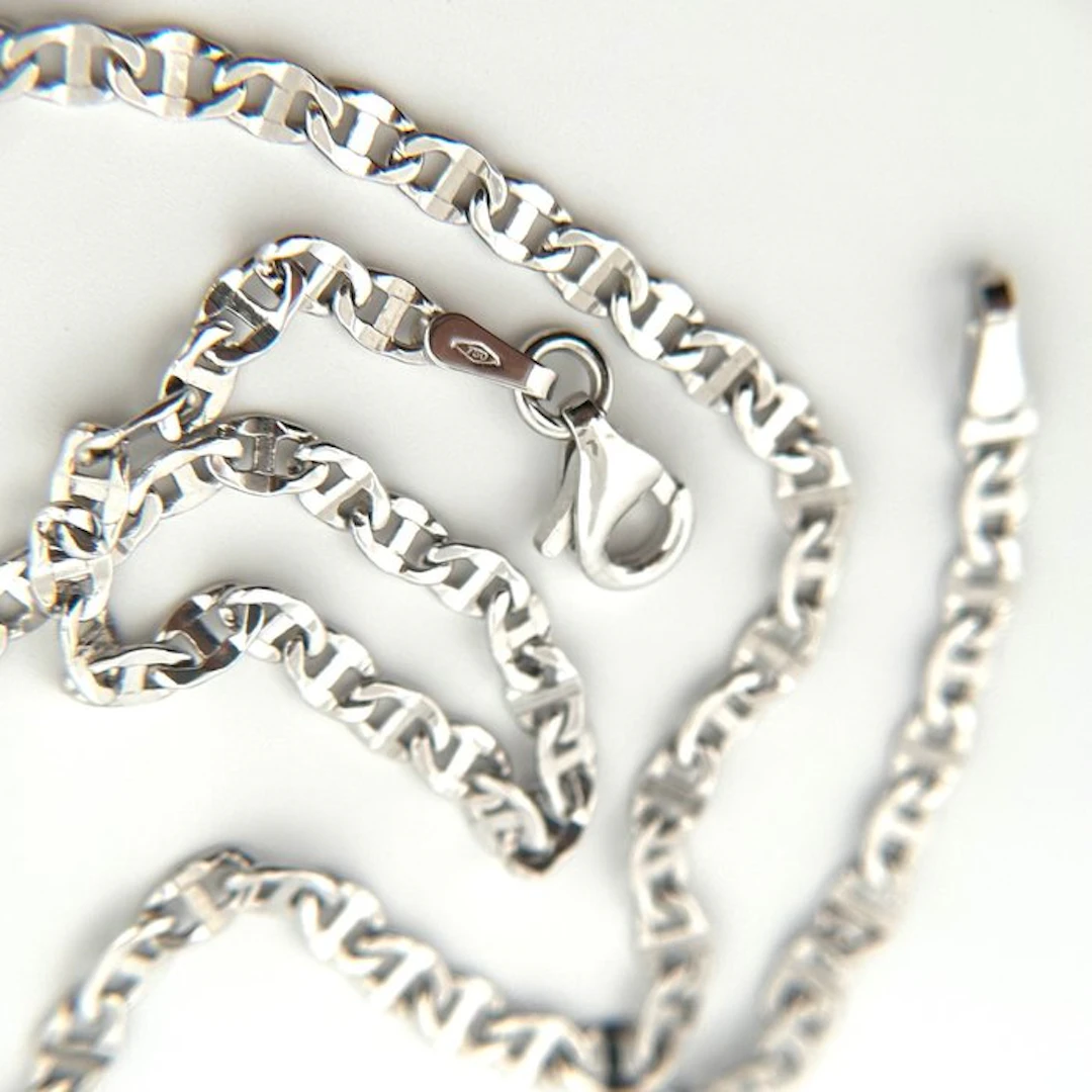 Handmade - Necklace - Marinara - 18 kt. White gold
