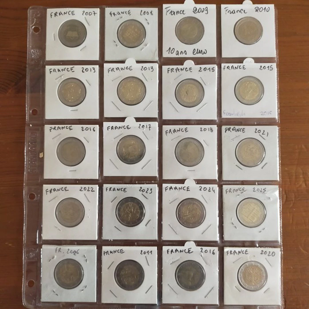 France. 2 Euro 2007/2026 (20 coins) (No reserve price)
