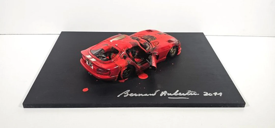 Bernard Aubertin (1934-2015) - Voiture Brùlée
