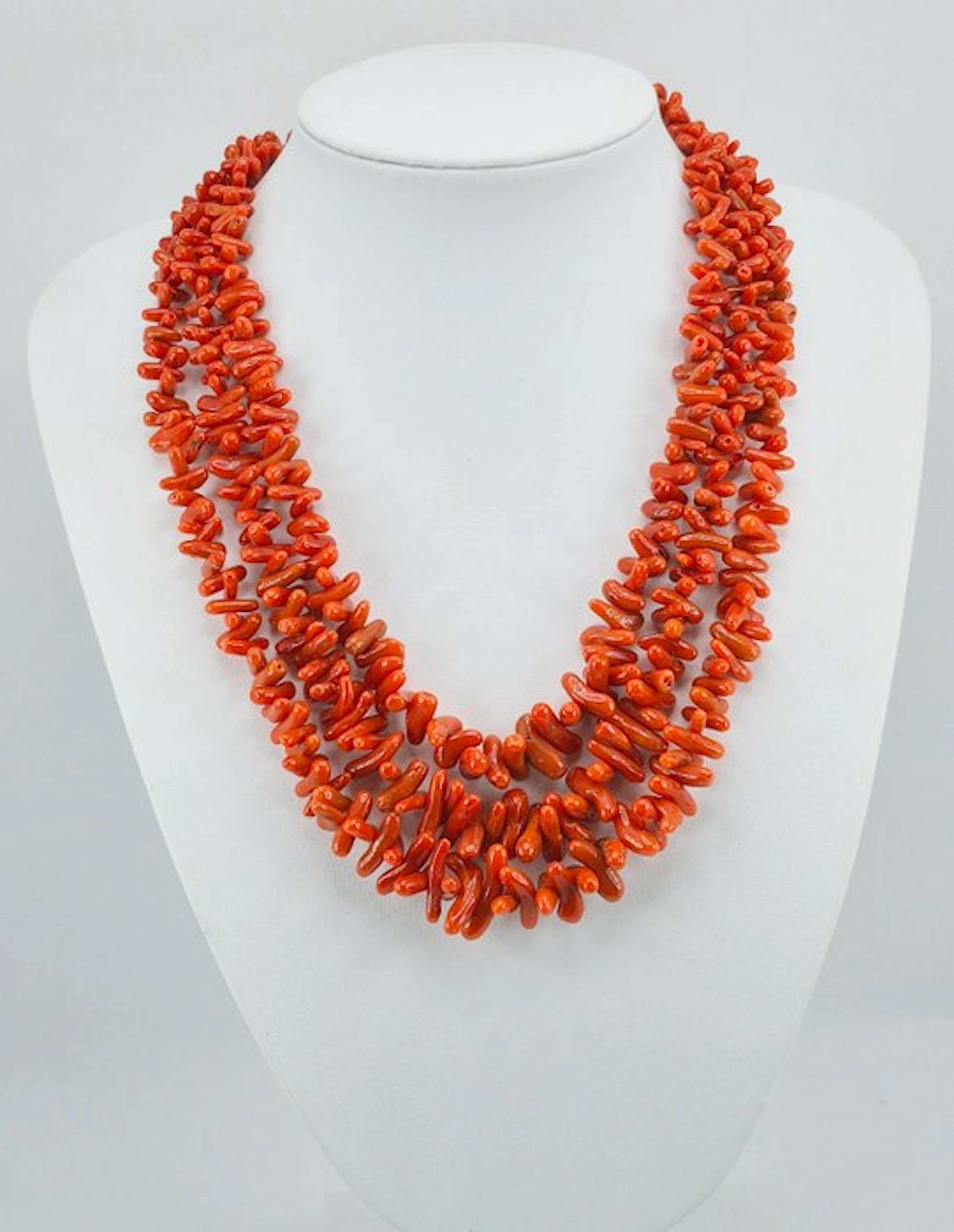 Coral - Silver, Gold-plated - Necklace - CORALLO MEDITERRANEO