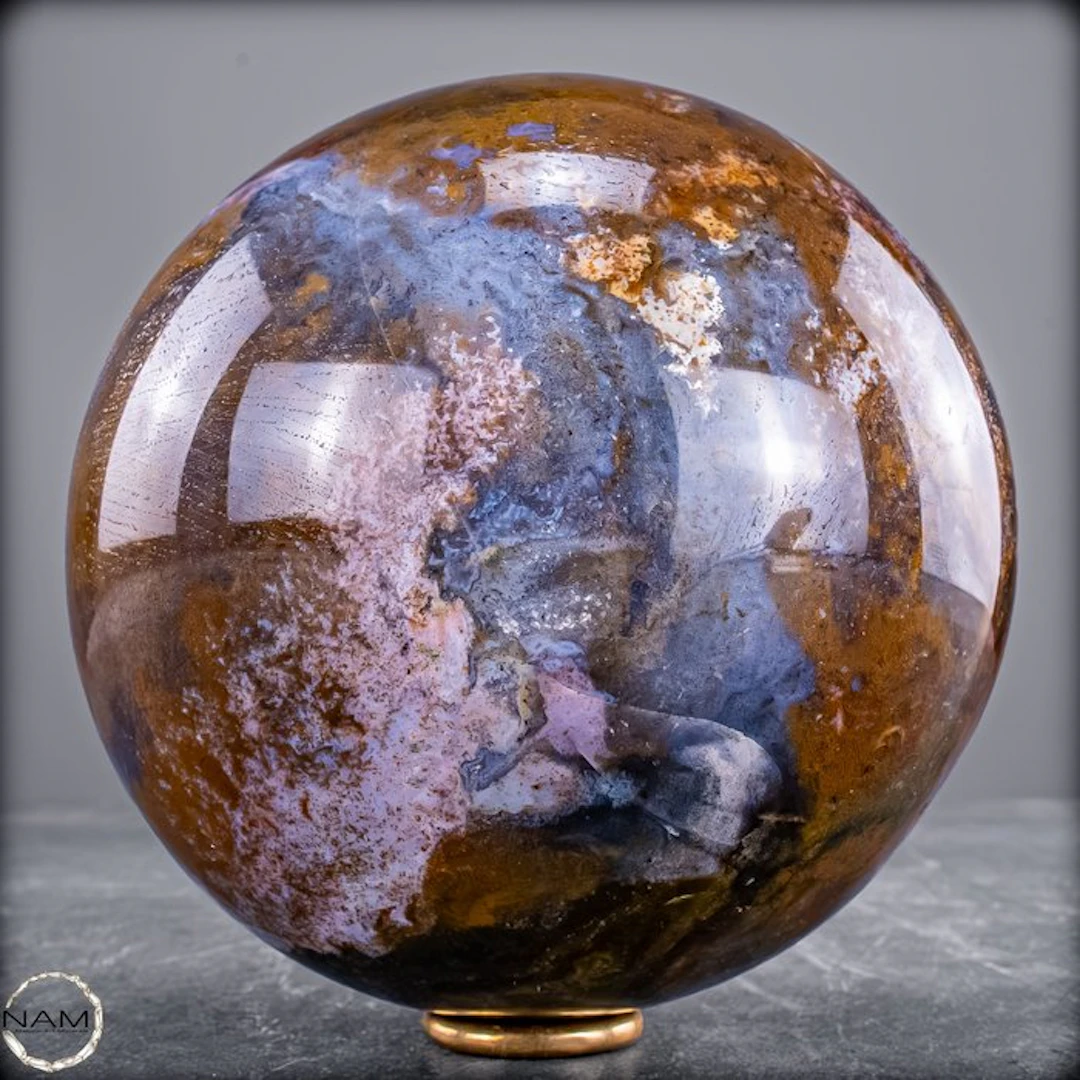 Natural Ocean Agate Sphere - Of the highest quality- 2142.27 g