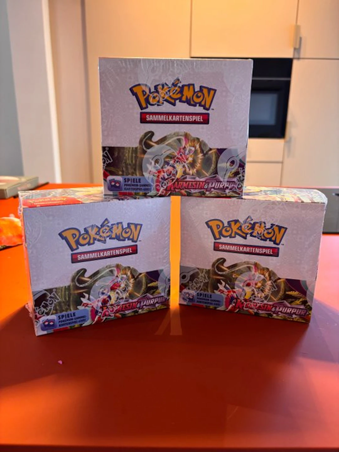 Pokémon - 3 Sealed box - Scarlet & Violet - Karmesin & Purpur