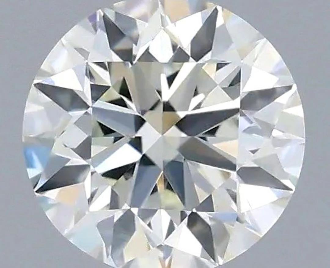 1 pcs Diamond (Natural) - 0.43 ct - Round - F - VVS2...
