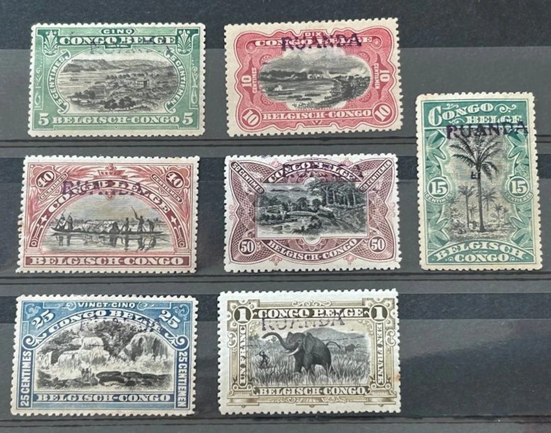Ruanda-Urundi 1916 - MOLS issue overprint – in various...