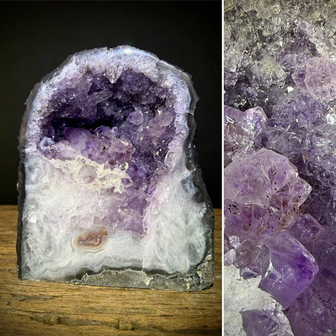 Amethyst Geode - Height: 22.75 cm - Width: 19.5 cm- 7.8 kg - (1)