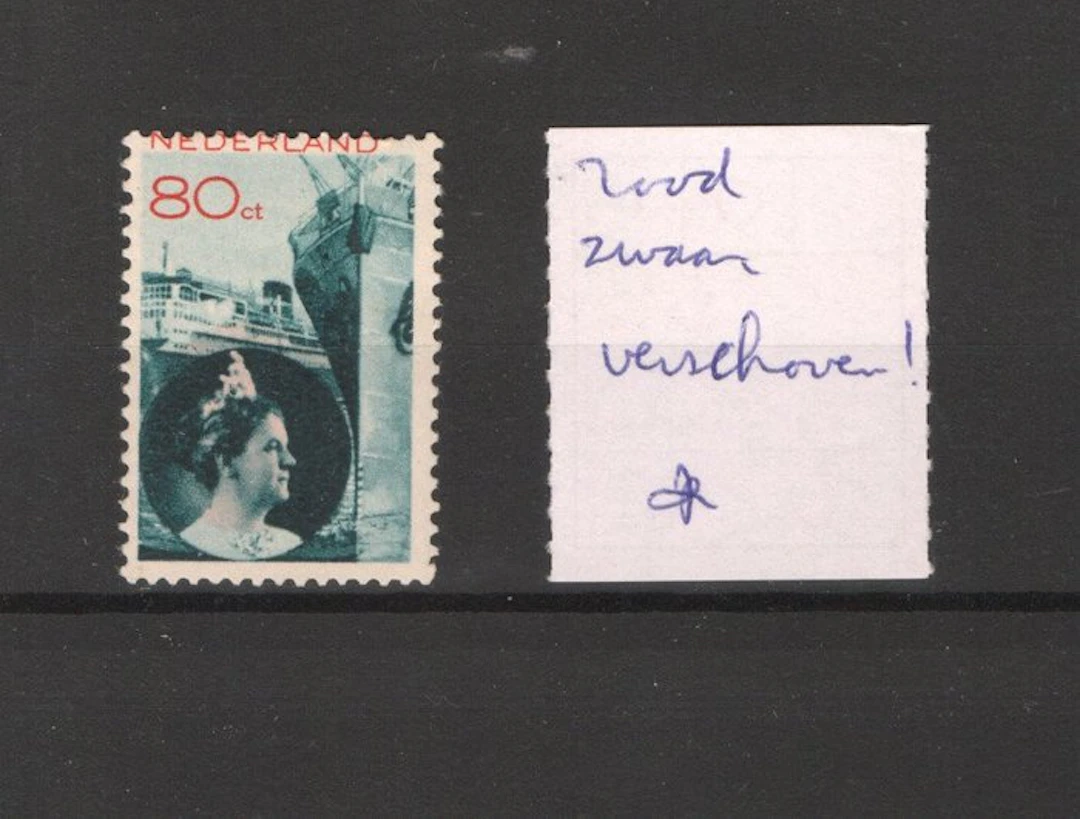 Netherlands 1931 - Photo montage with the red strongly shifted.