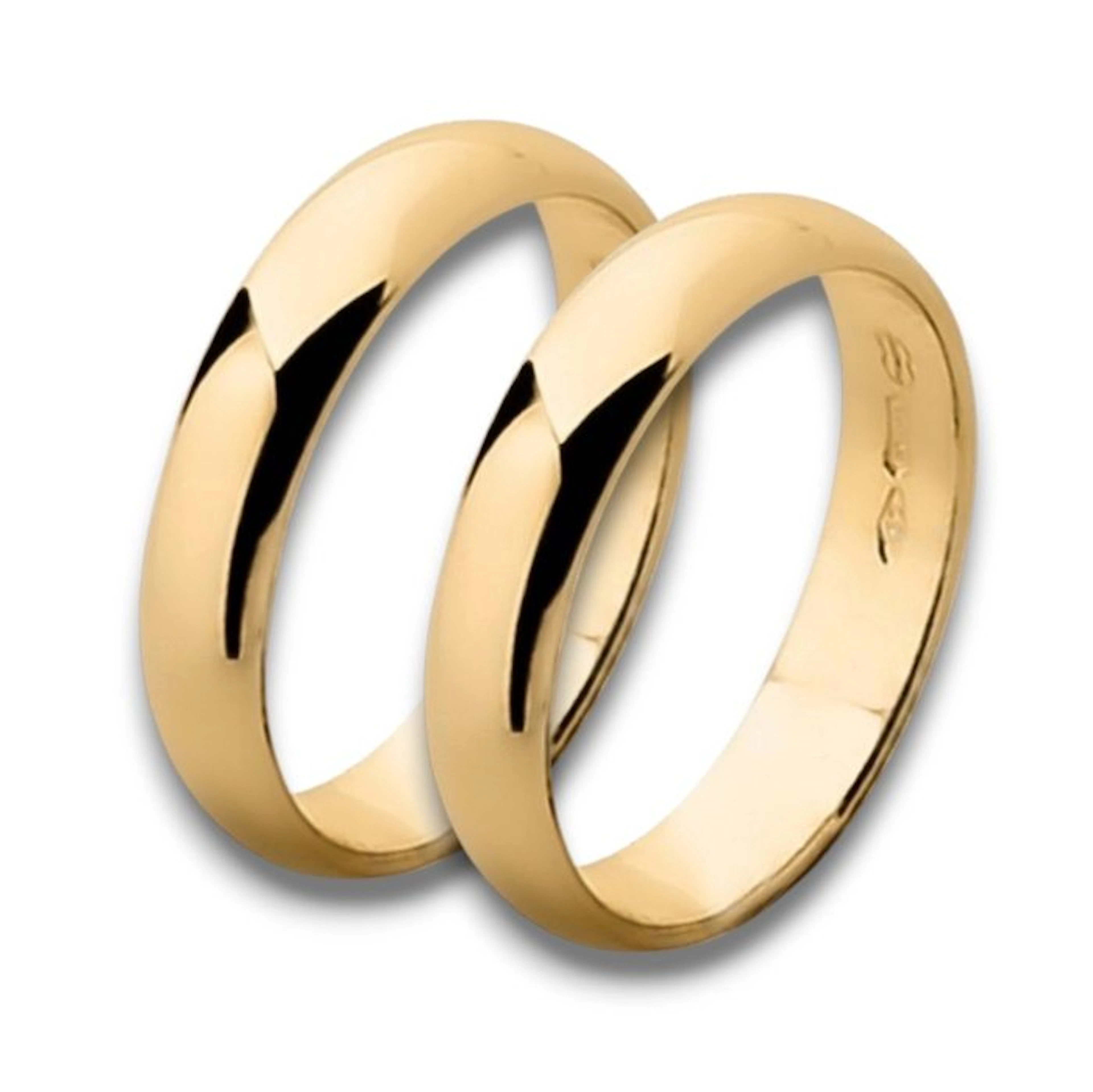 Wedding ring - 18 kt. Yellow gold - Pair of 18kt wedding bands, 7 g