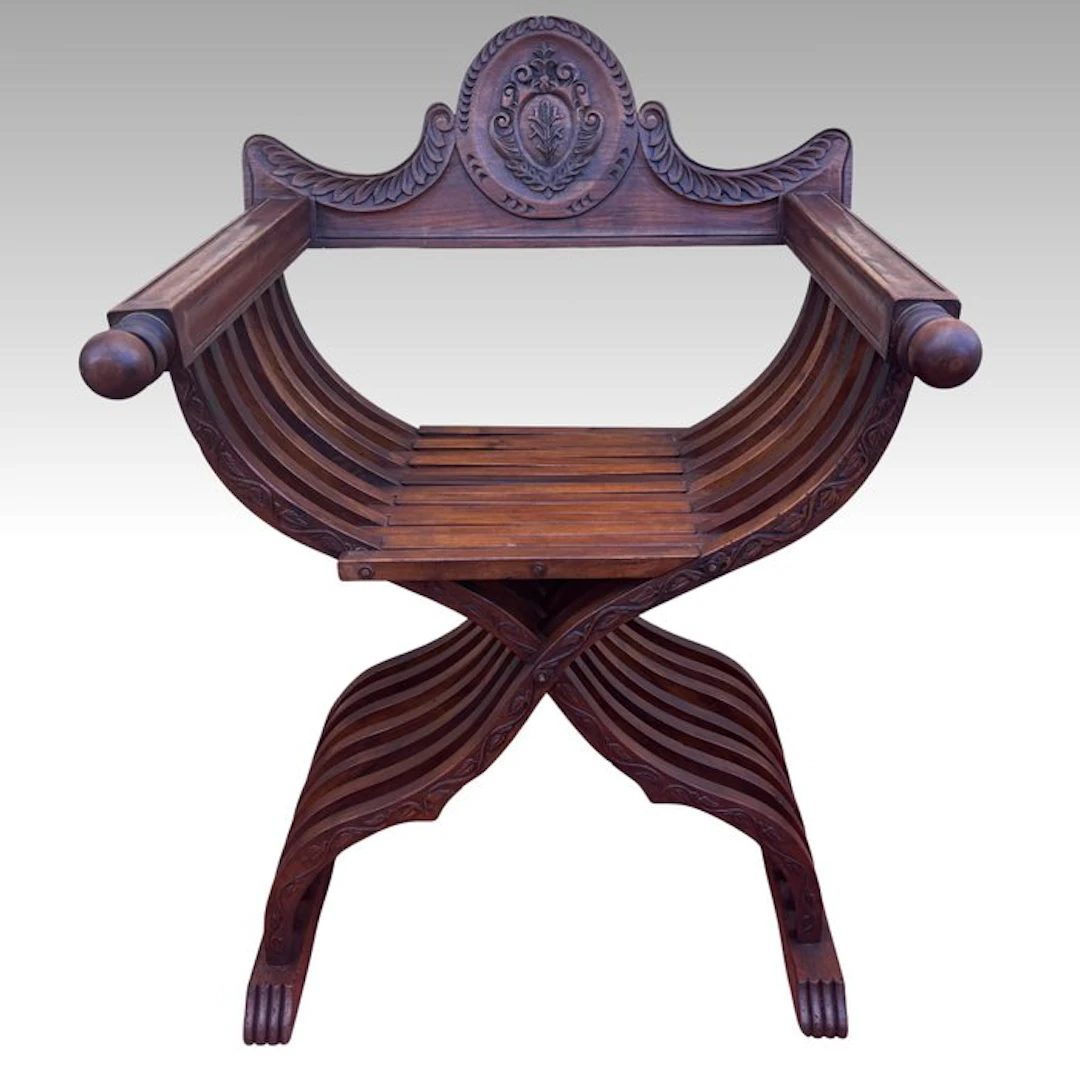 Artigiani fiorentini - Chair - Savonarola - Walnut