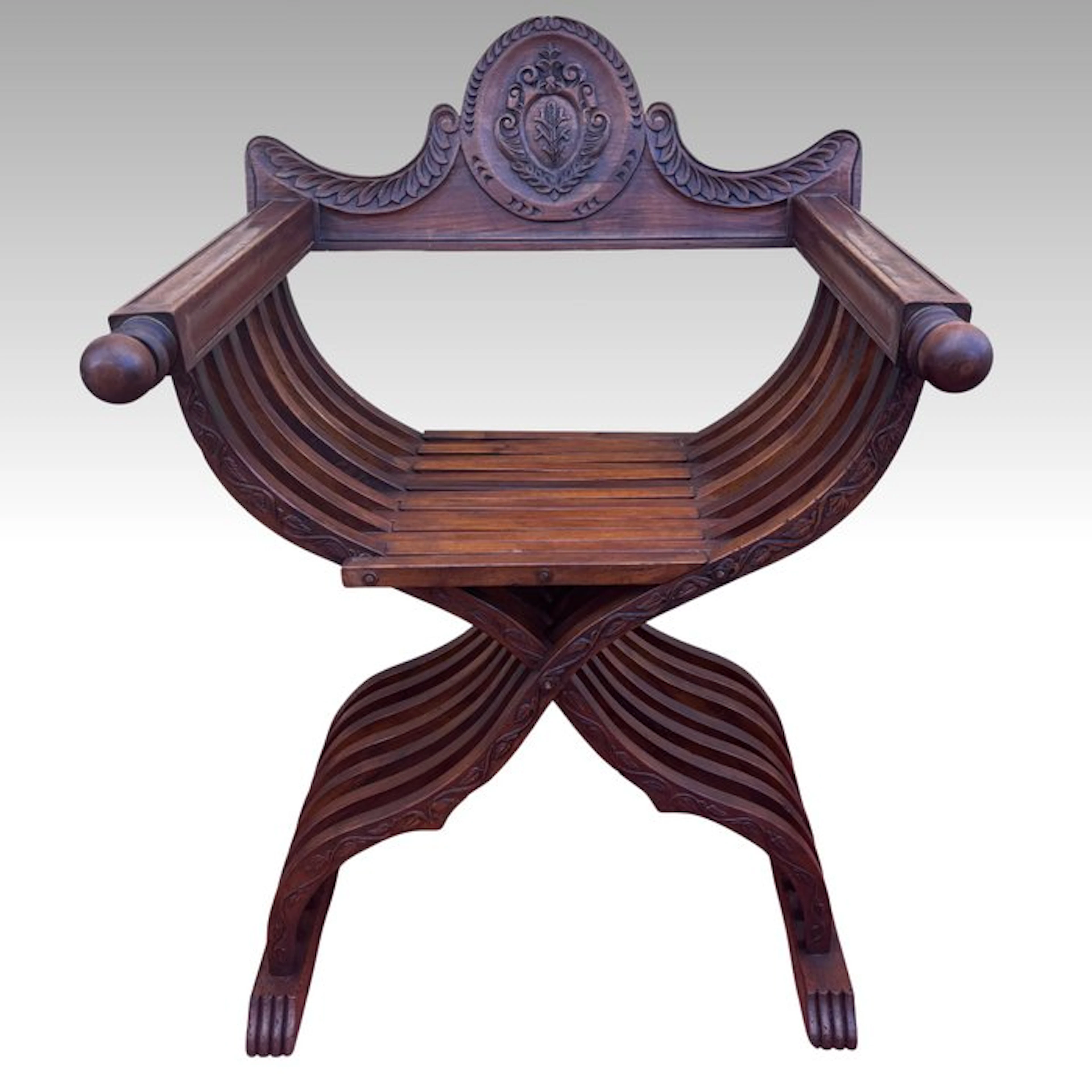 Artigiani fiorentini - Chair - Savonarola - Walnut