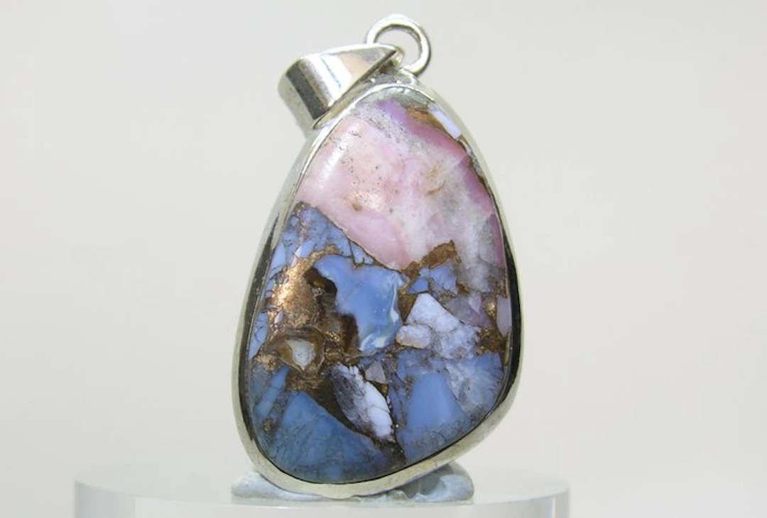 Tanzanite Pendant - Height: 41 mm - Width: 20 mm- 5.89 g - (1)