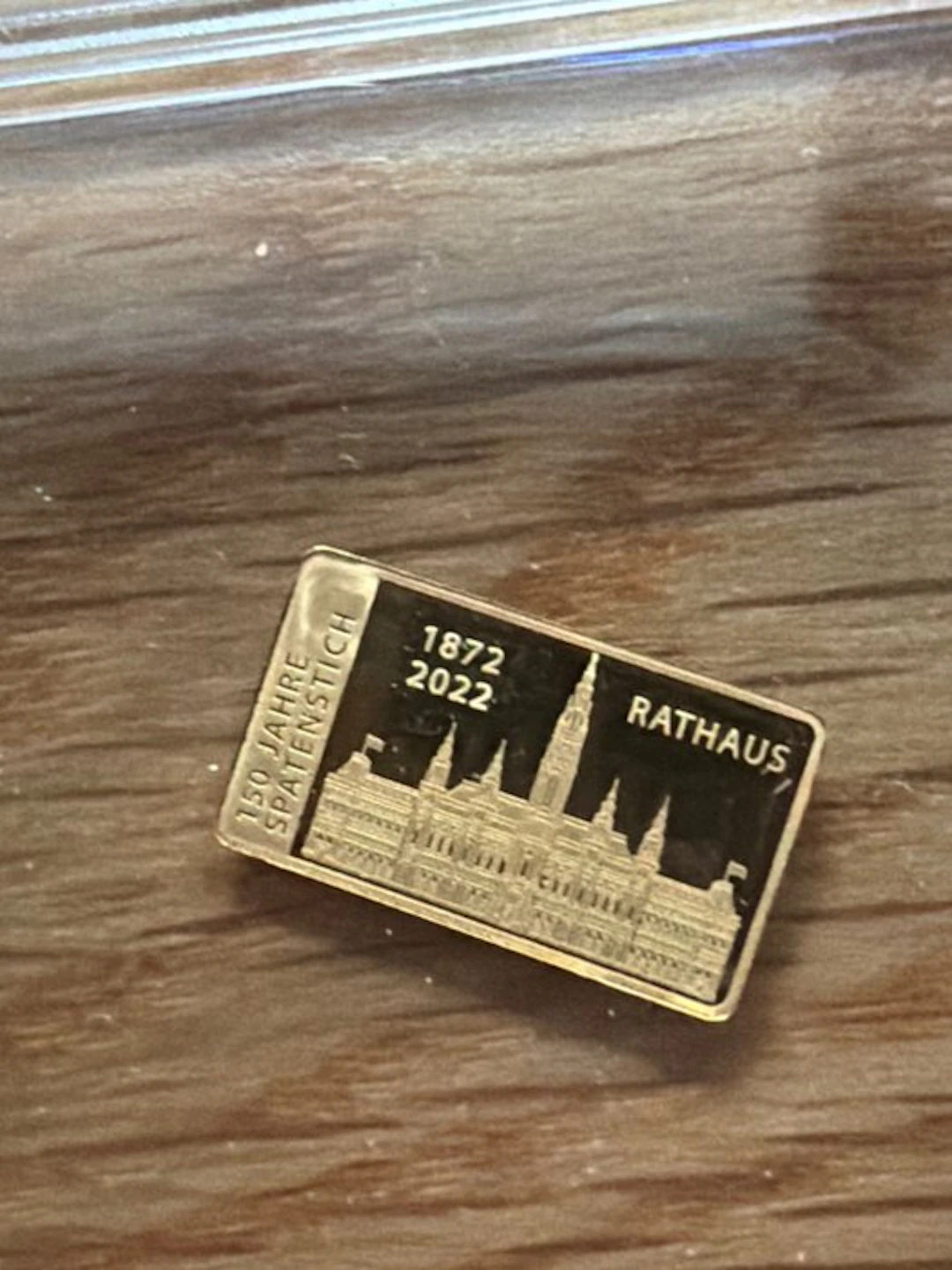 Austria. Gold bar Rathaus, 1/200 Oz (.999) (No reserve price)