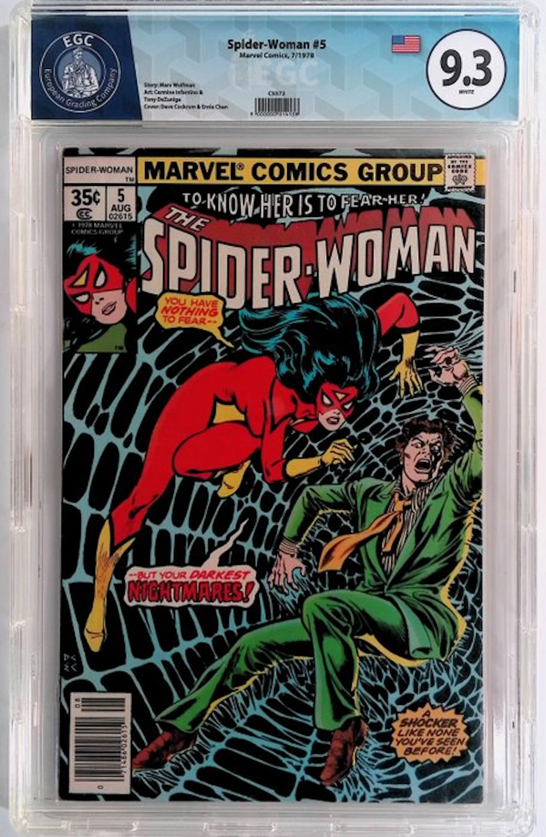 Spider-Woman #5 - EGC 9.3 - 1 Graded comic - First edition - 1978