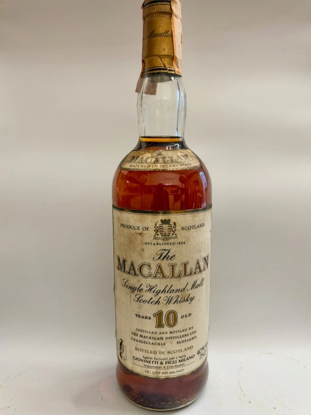 Macallan 10 years old Sherry Wood - b. 1980s - 75cl
