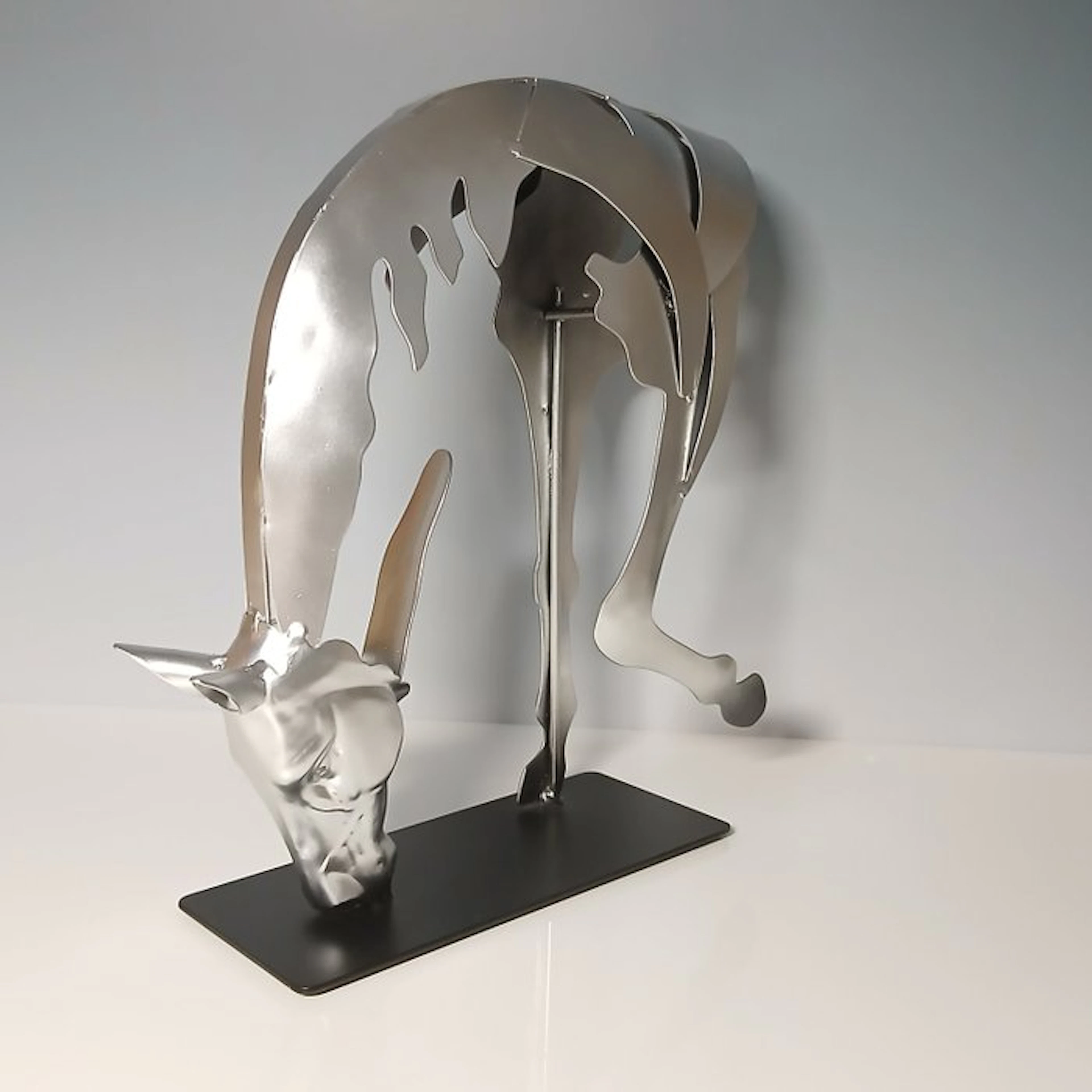 Figurine - Cheval en métal - Steel, Metal