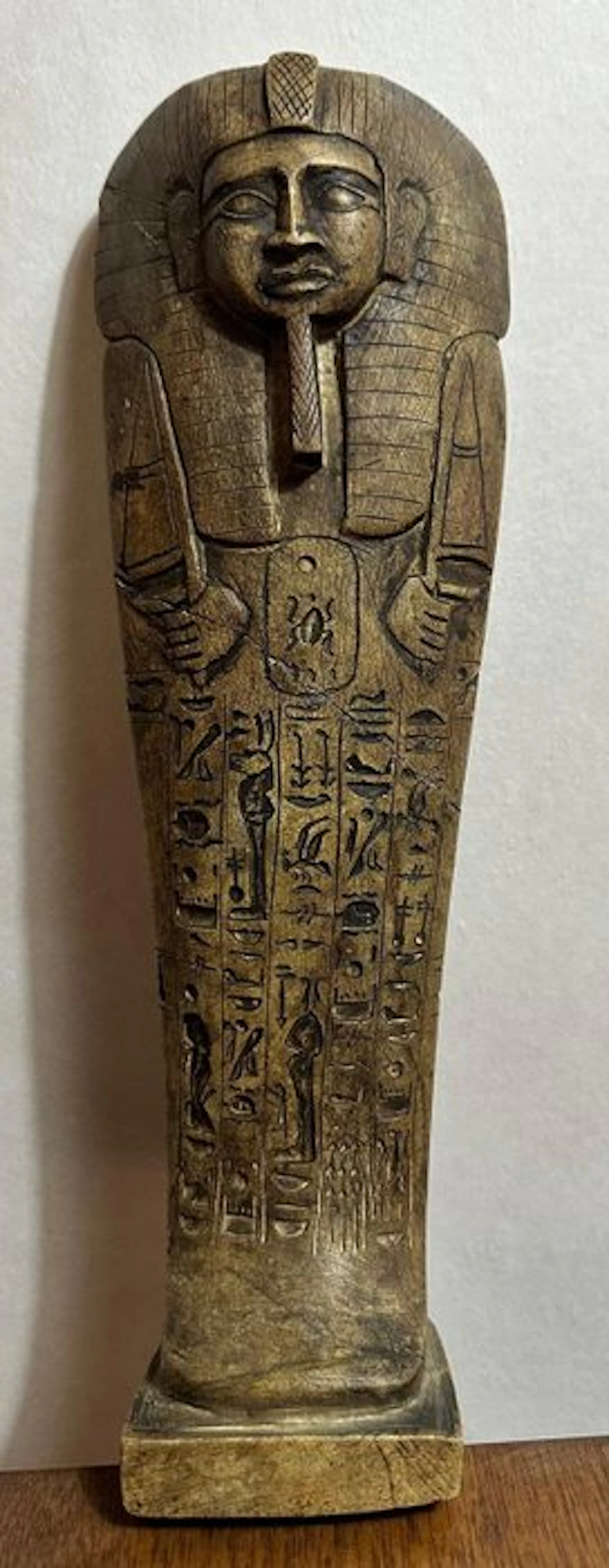 Stone, Replica of An Ancient Egyptian Sarcophagus Statue...