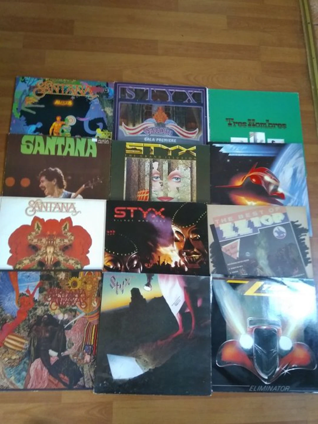 Santana , ZZ Top , Styx - 12 Album - Rock - LP albums (multiple items) - 1970