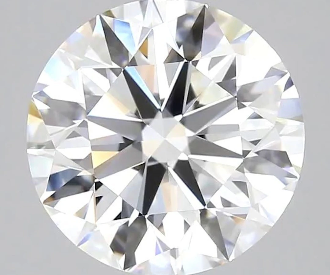 1 pcs Diamond (Natural) - 4.01 ct - Round - H - VVS1...