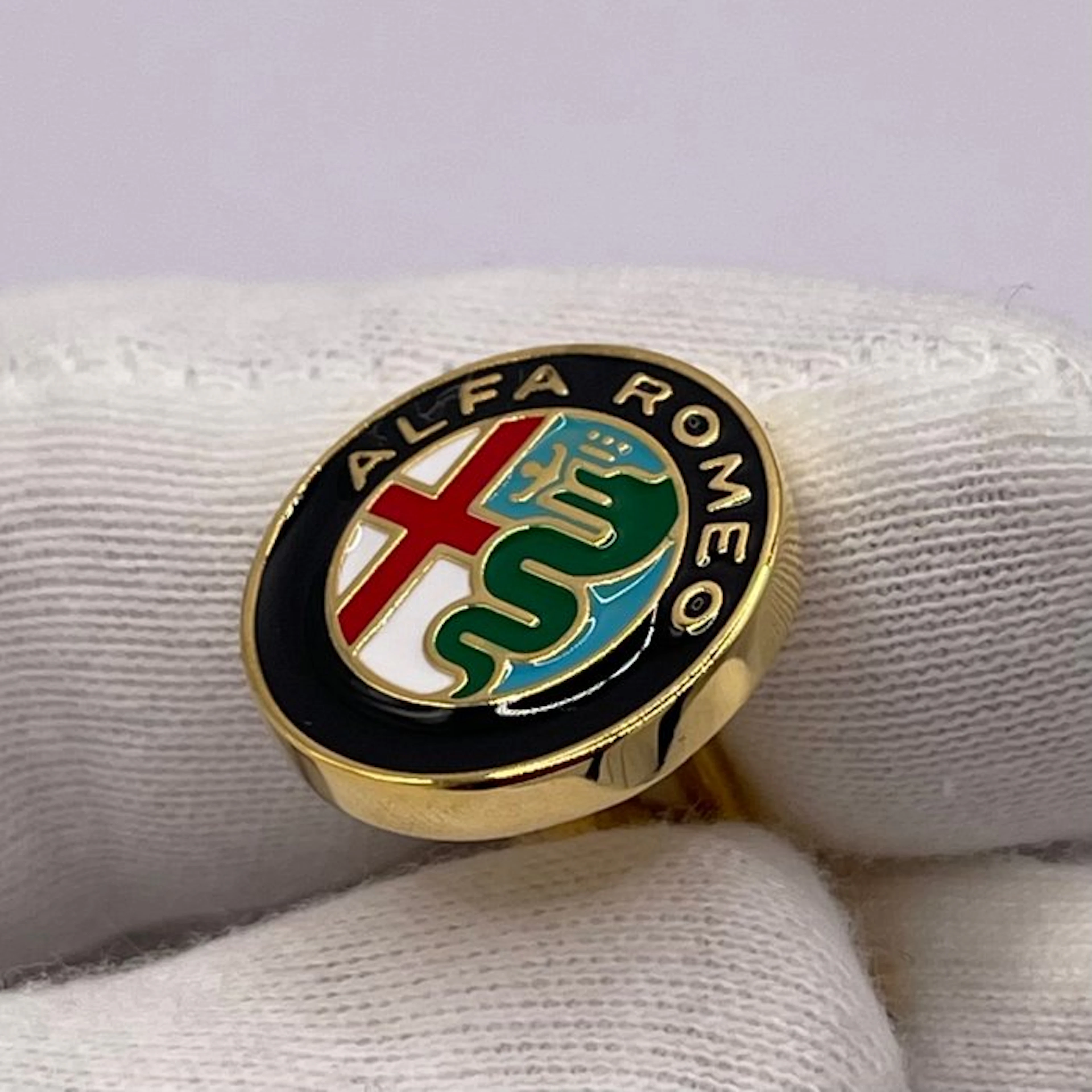 Laminated Gold (18k) - Cufflinks - ALFA ROMEO