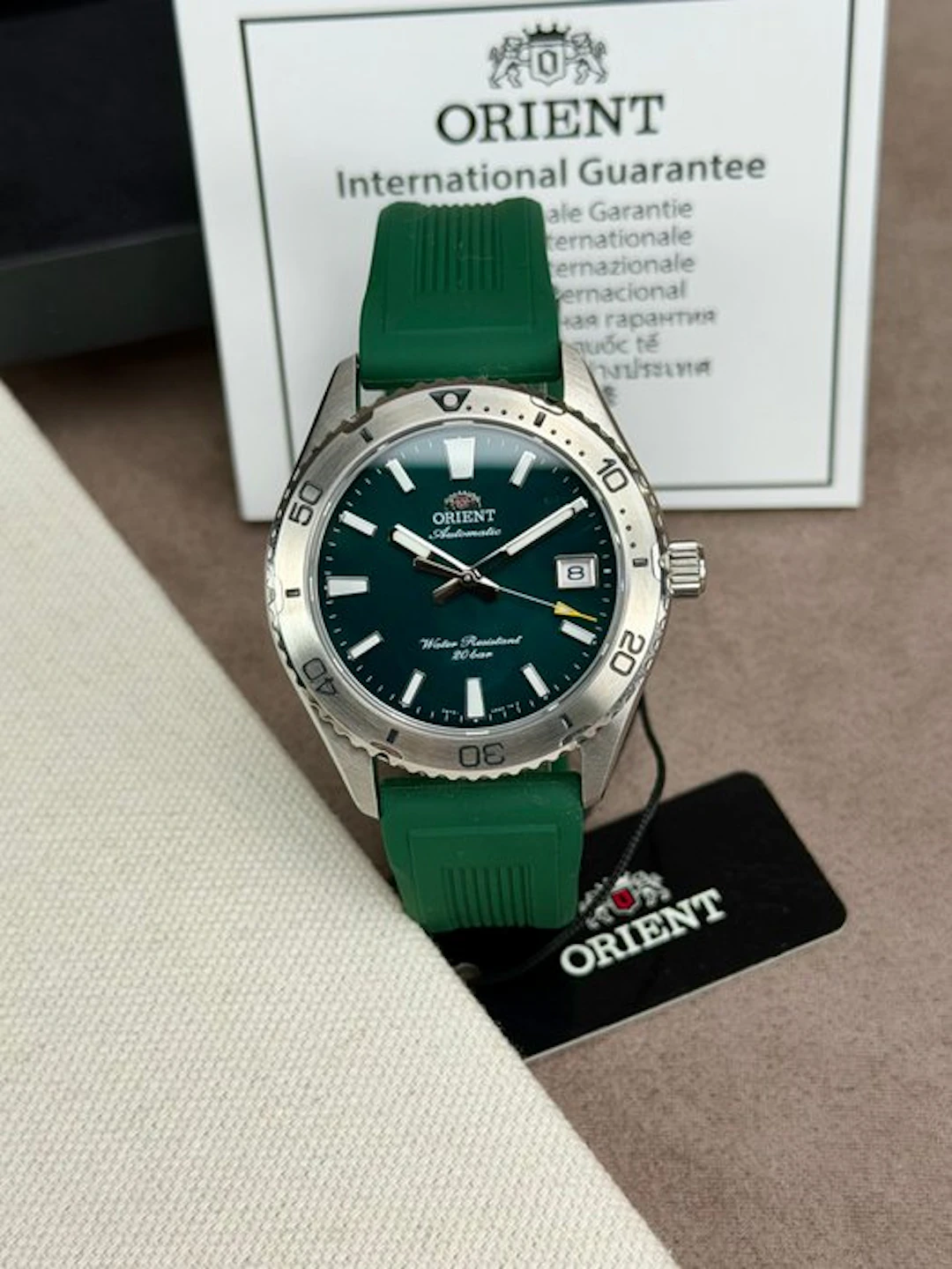 Orient - Mako Automatic Date Green - No reserve price...