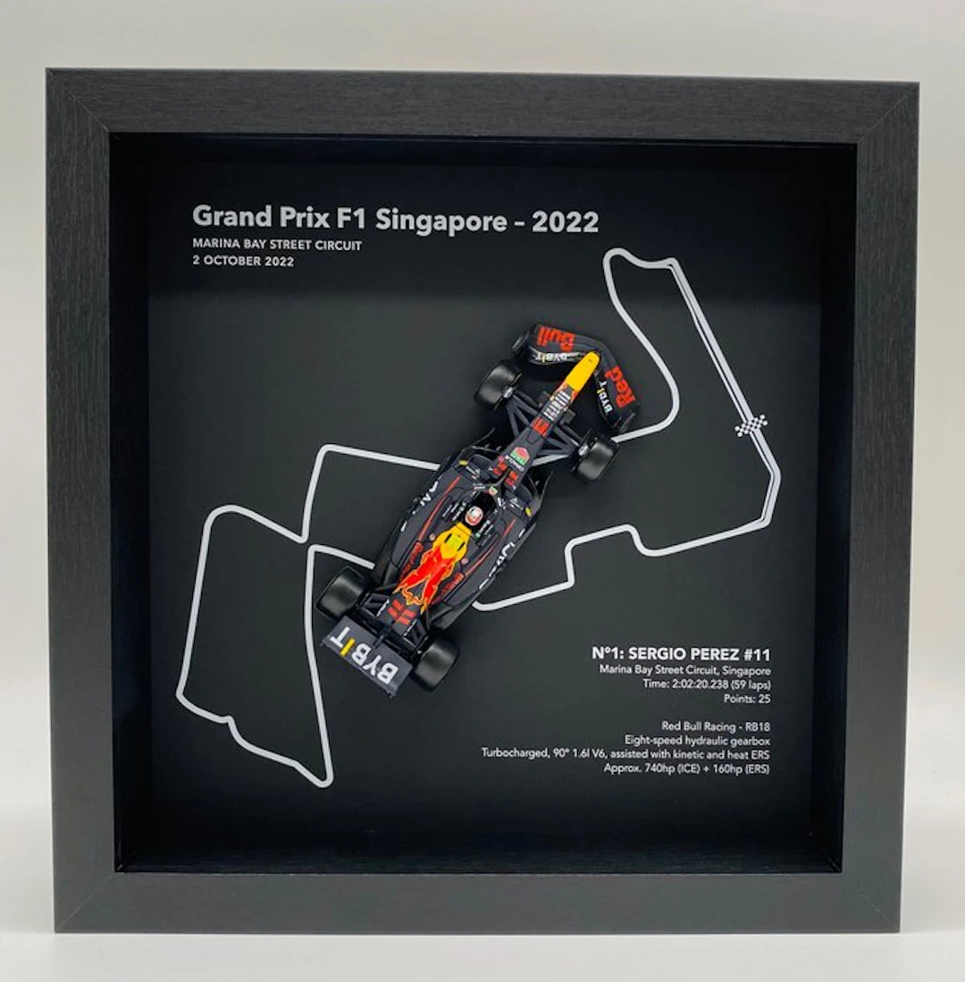 Artwork - Red Bull - Sergio Perez - GP F1 Singapore 2022 - Marina Bay Circuit