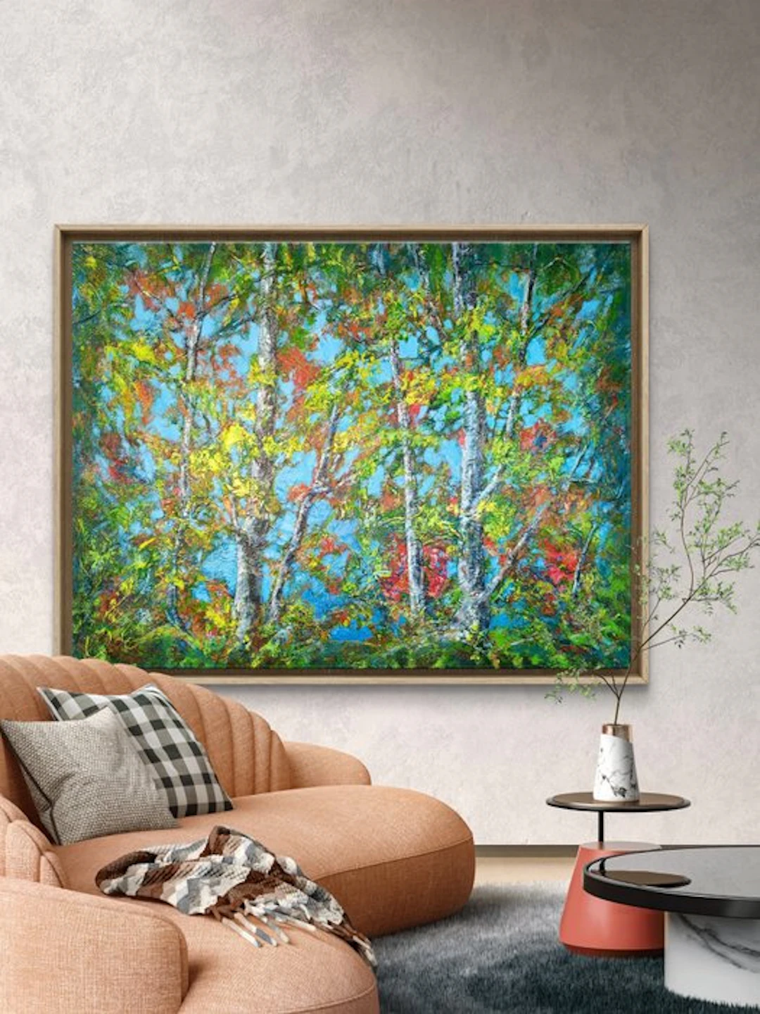 Jana Noldin - Larghe Abstract Painting - "Melody" n.03 ( 90 x 120 x 3,5 cm )