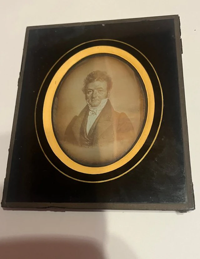 inconnu - Photograph of a painted portrait, probably Daggo 19 eme