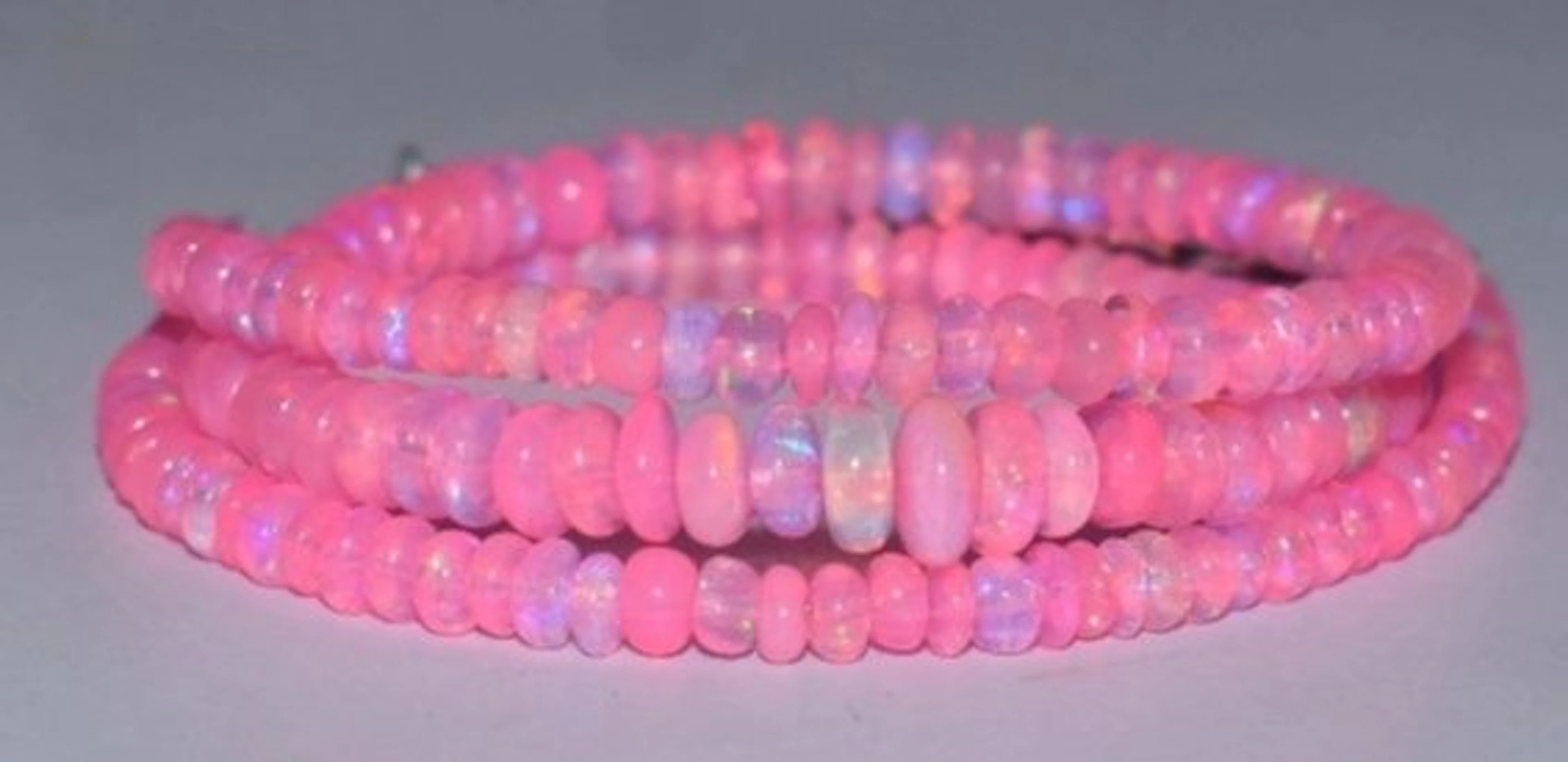 AAA Pink Natural Opal Necklace- 10 g - (1)