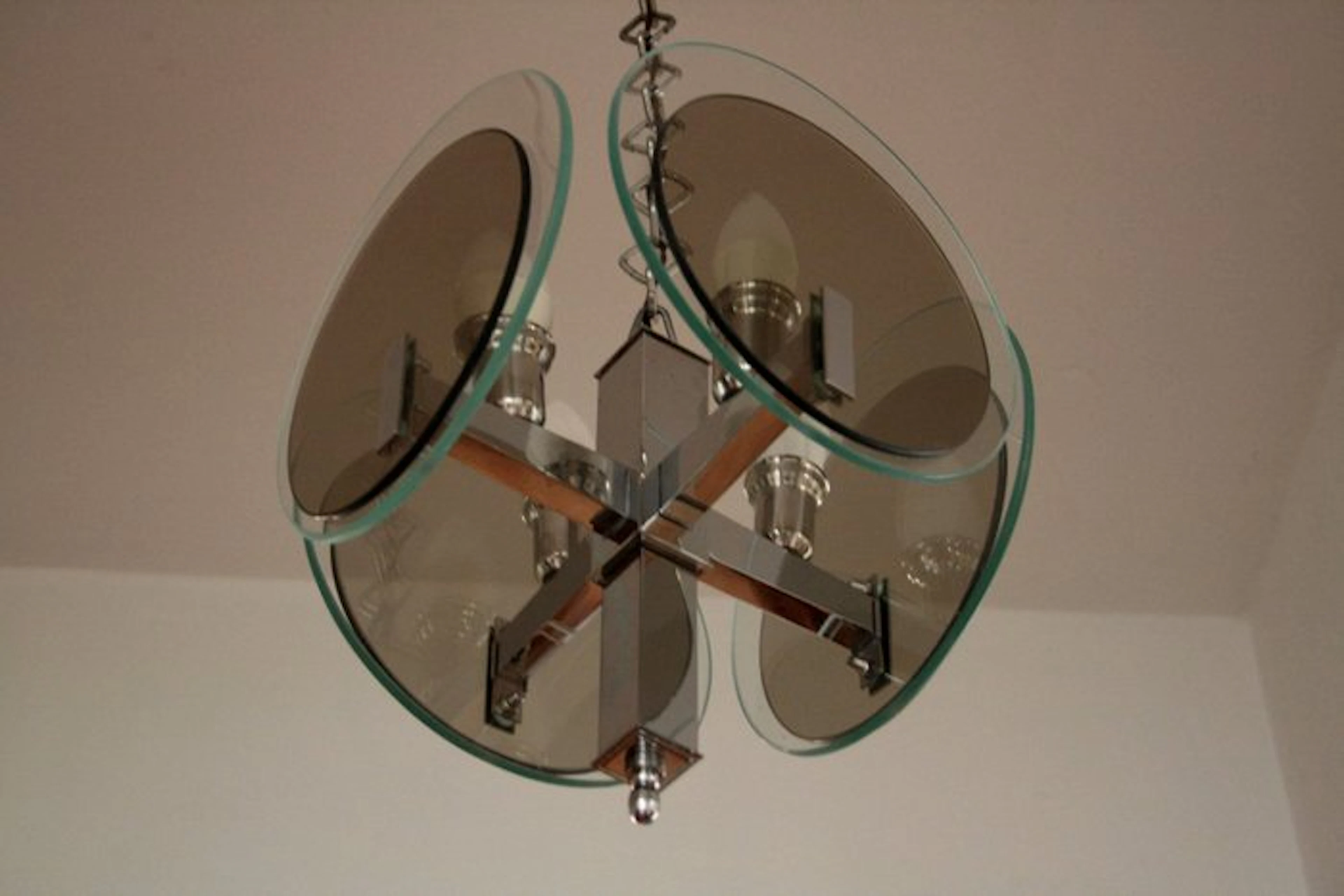 Chandelier - Glass, Chrome