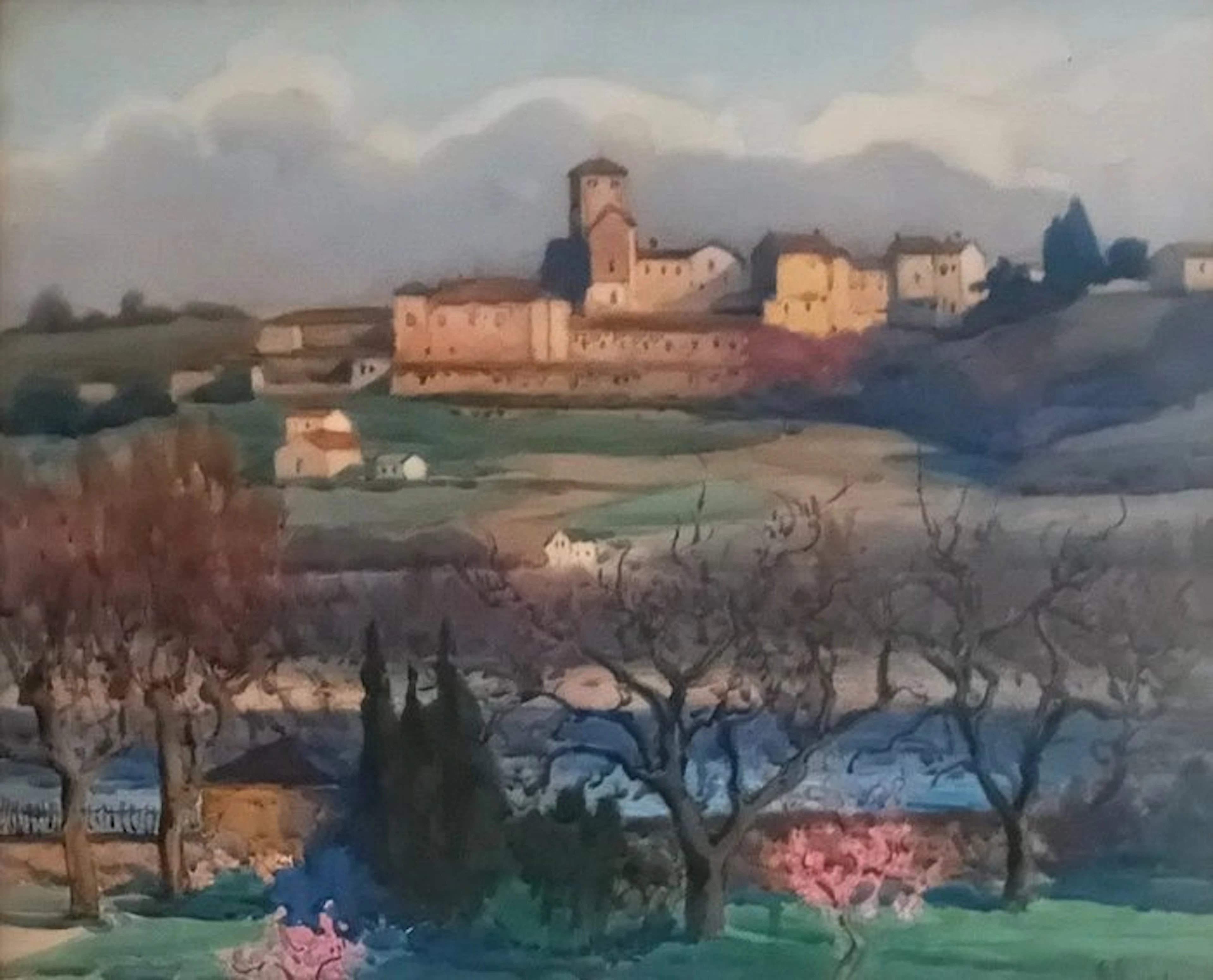 Hippolyte Madelaine (1871-1966) - Guny le jardin à Brignais