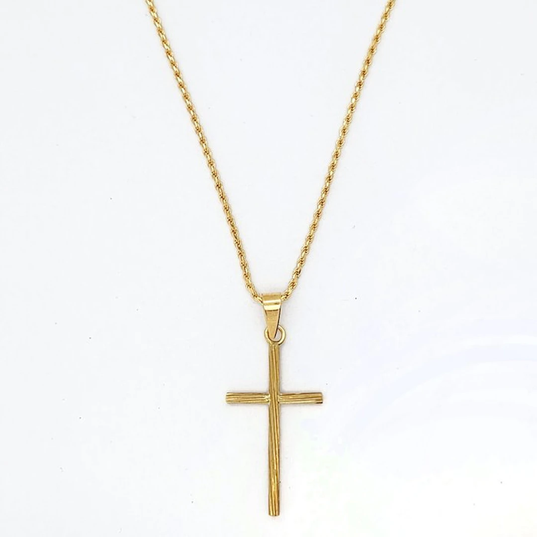 2 piece jewellery set - 18 kt. Yellow gold - 50cm