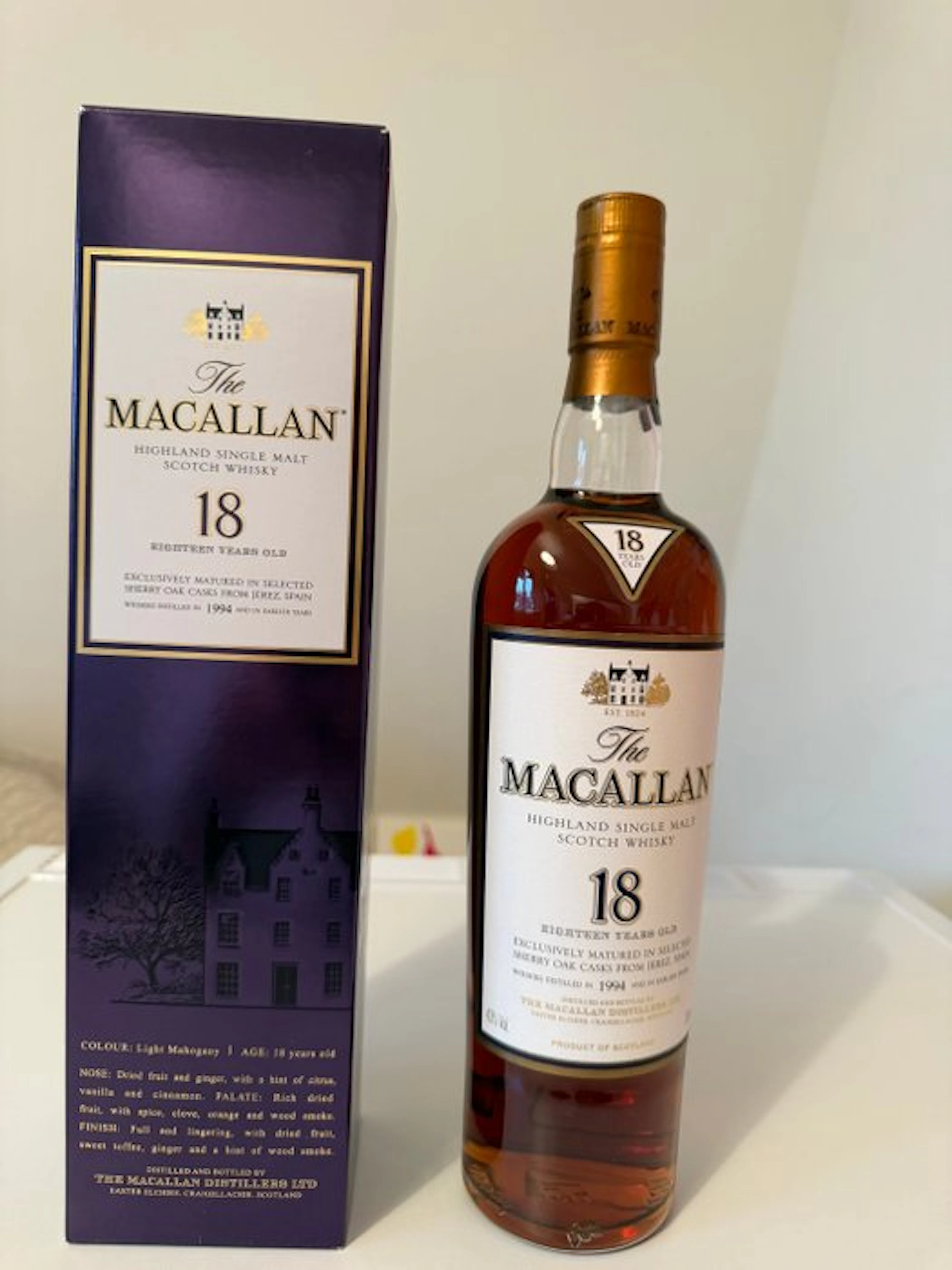 Macallan 1994 18 years old Sherry Oak Casks - 700ml